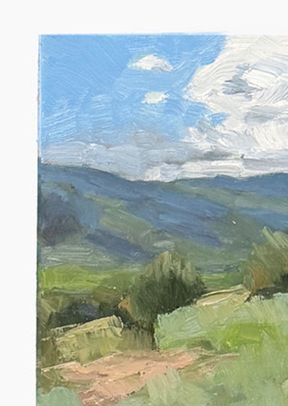 AZ Ranch Oil Painting On Panel Mounted | 5"x7"