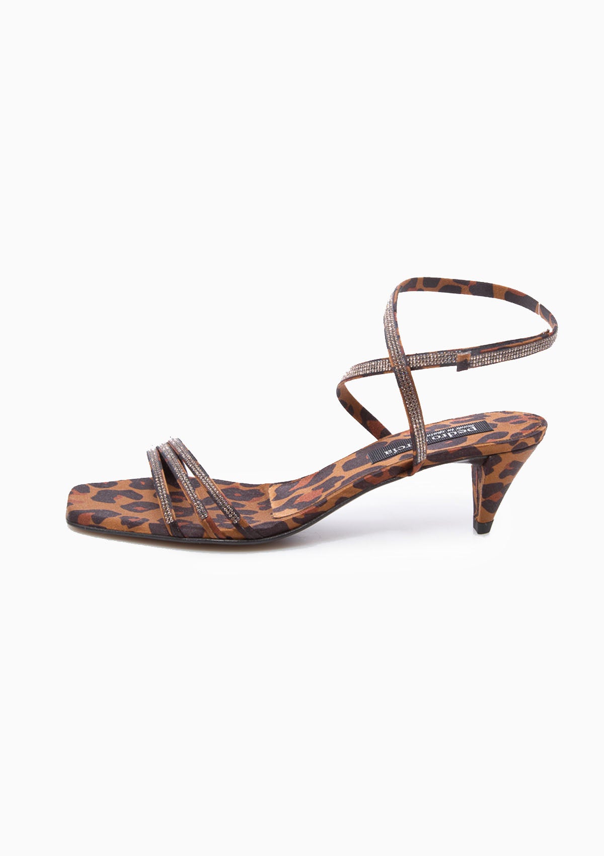 Ascen Heel | Leopard Satin