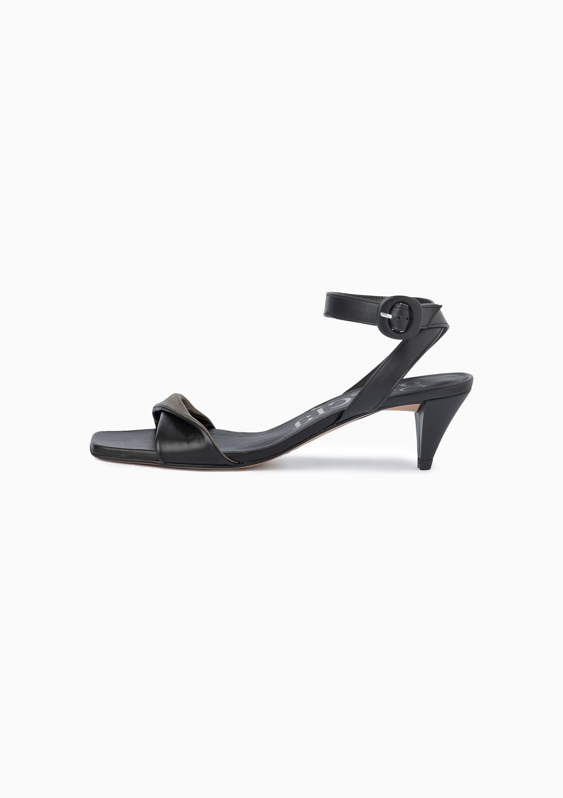 Adara Heel | Black/Bronze Nappa