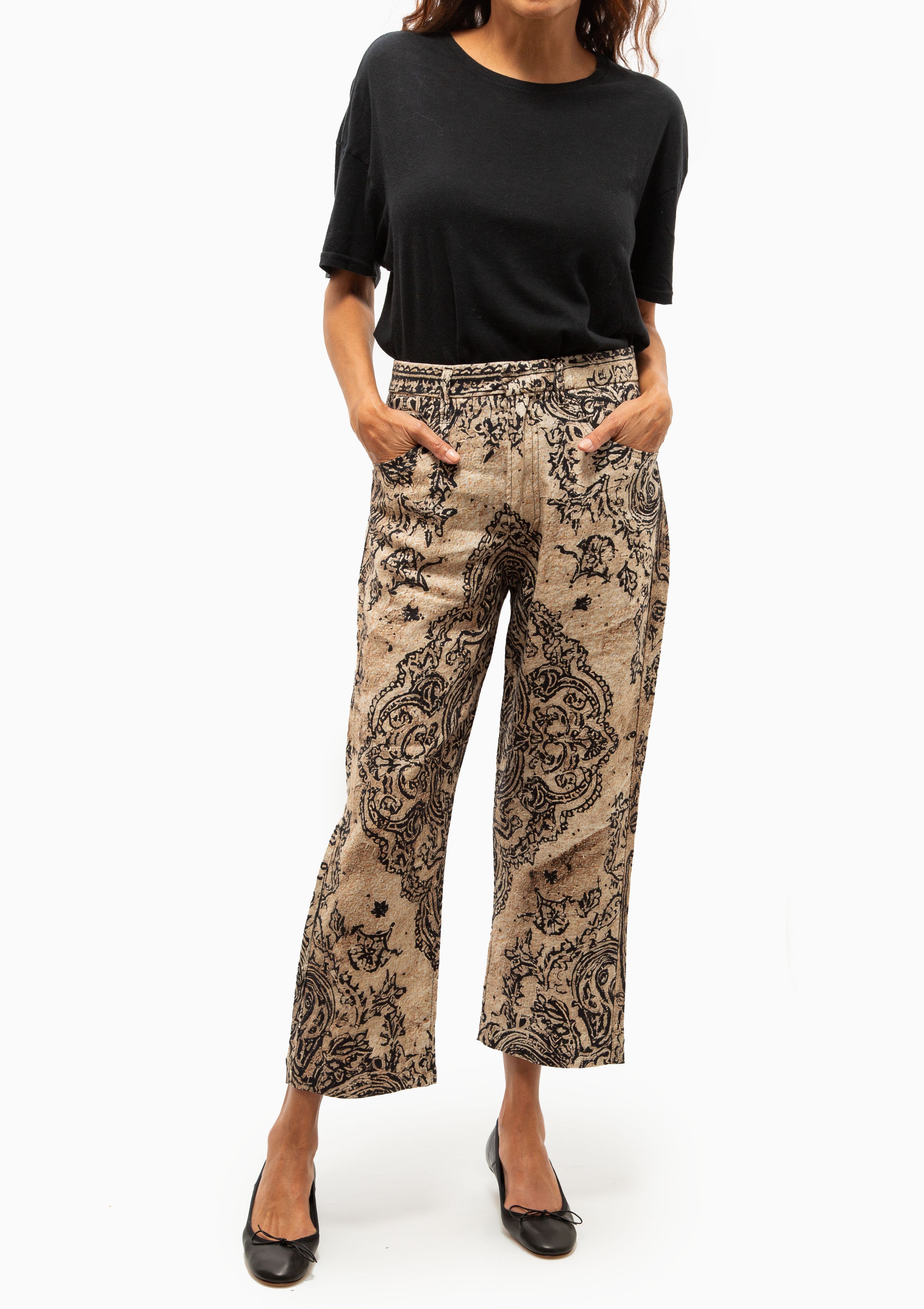 X-Boyfriend 5-Pocket Pant | Khaki Bandana