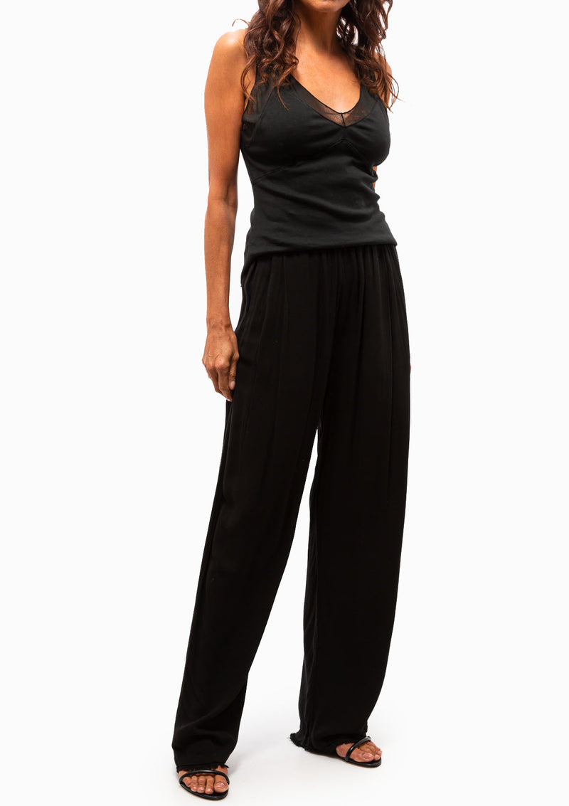 Water Color Viscose Ione Pant | Black