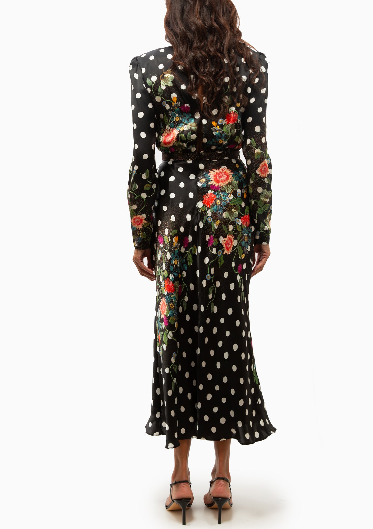 Claudia Midi Dress | Polka Bouquet