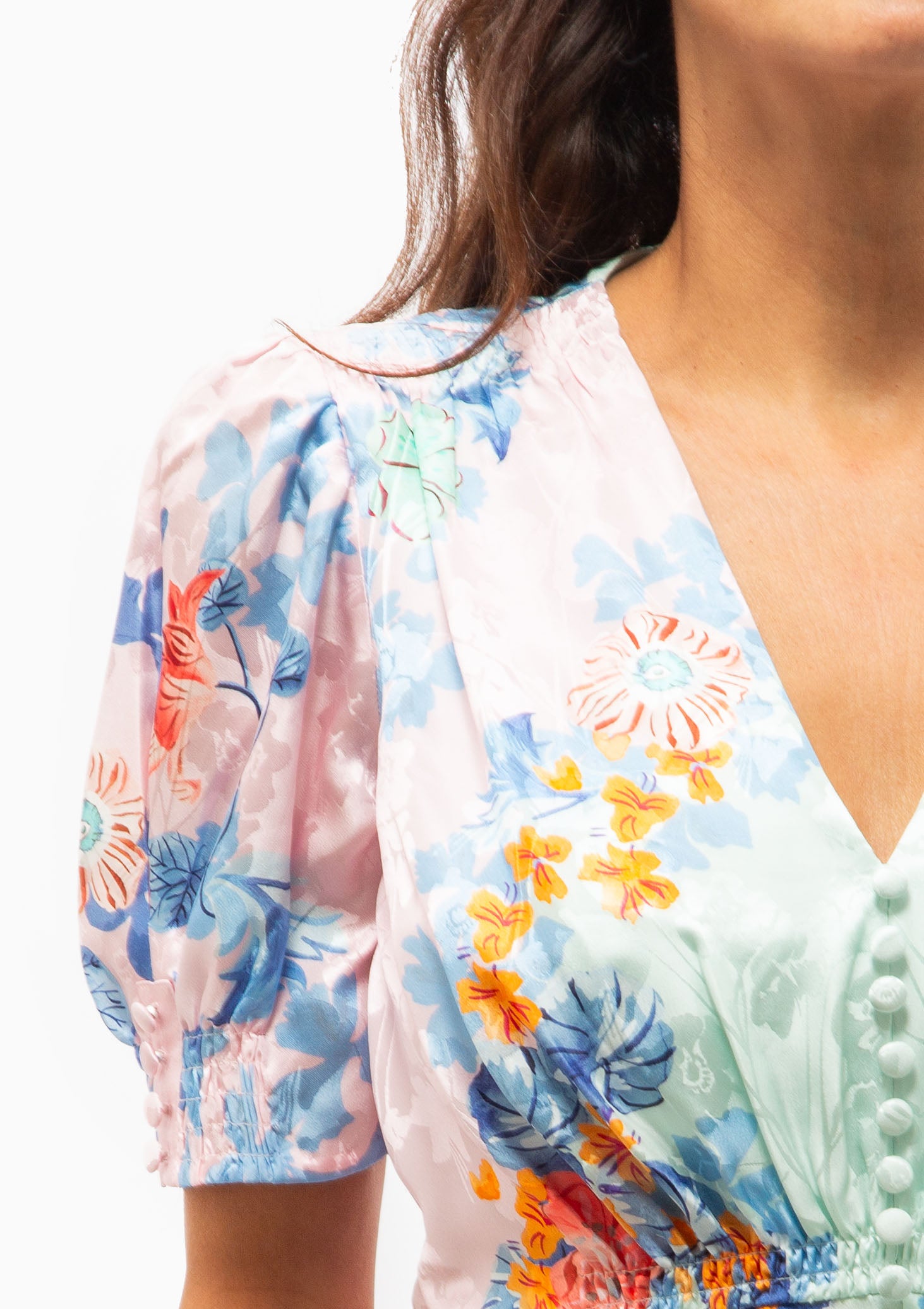 Lea Long Dress | Papaver Cascade