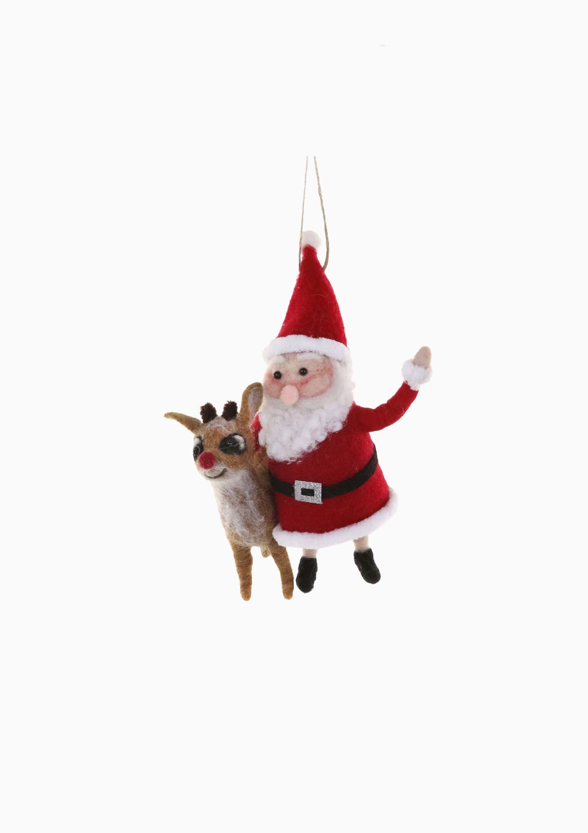 Santa & Rudolph Ornament