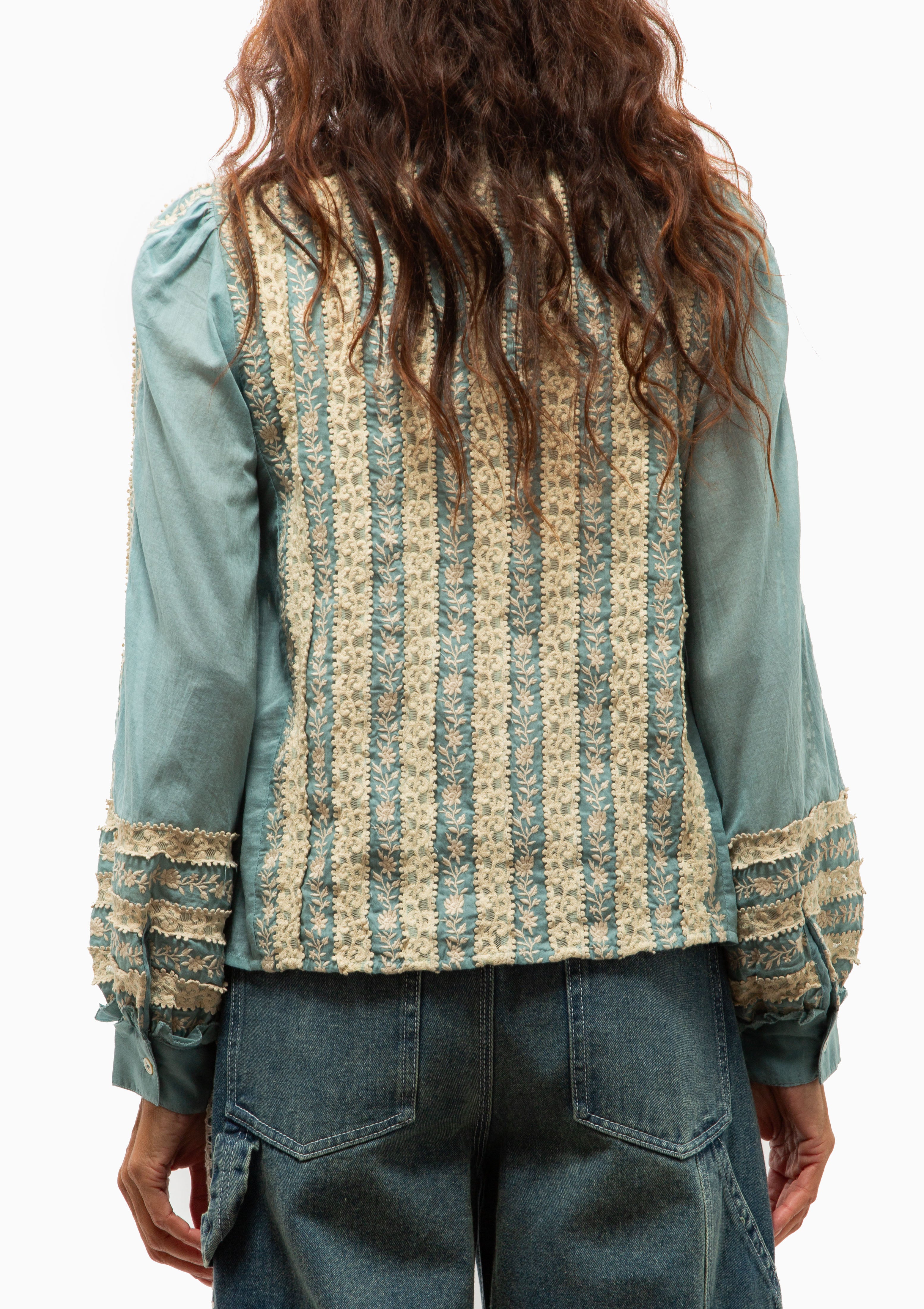 Kirsten Long Sleeve Top | Sky