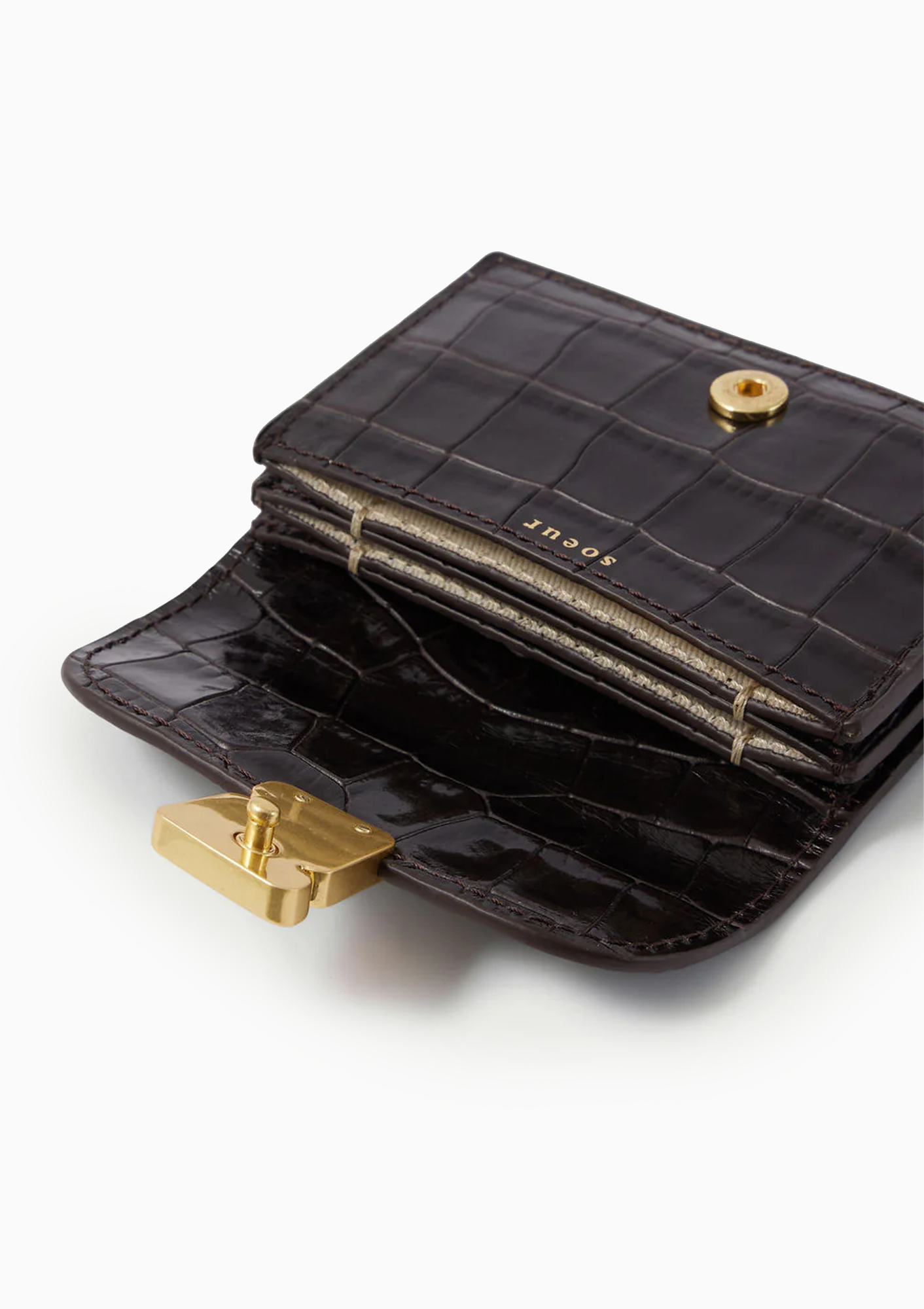 Aube Cardholder | Marron Fonce