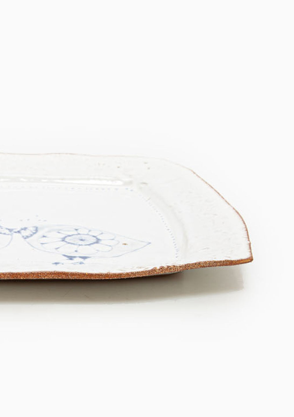 Large Square Platter Love Birds Blue 7