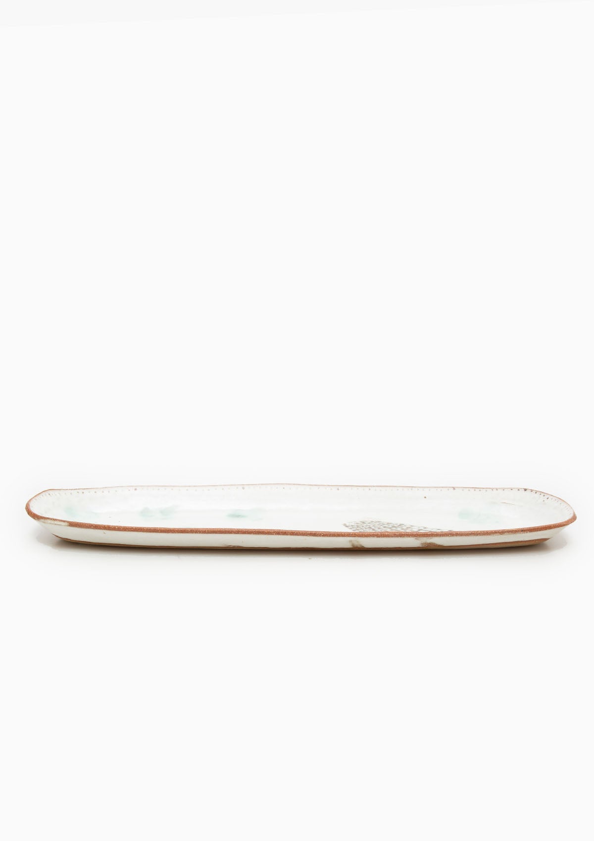 Long Oval Tray Single Bird Grey 1