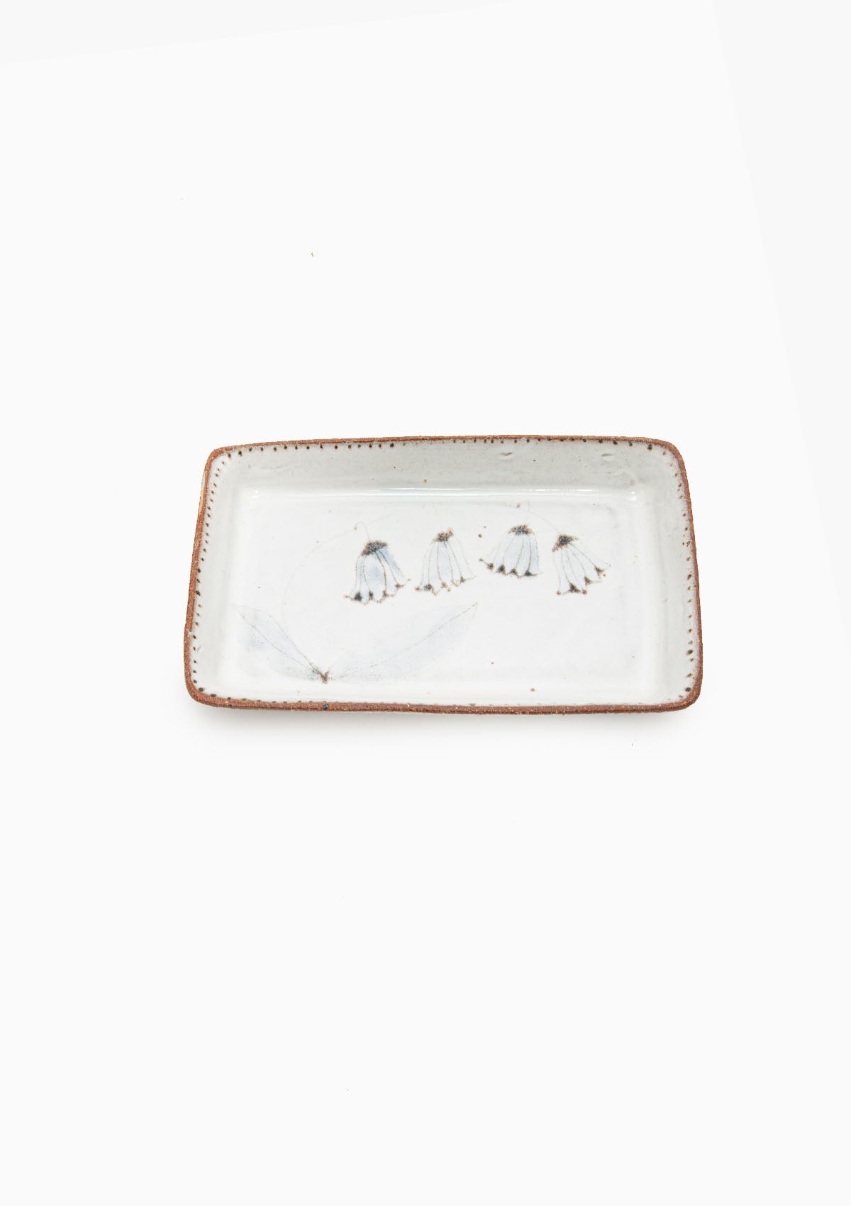 Small Rectangle Tray Wildflower Grey 2