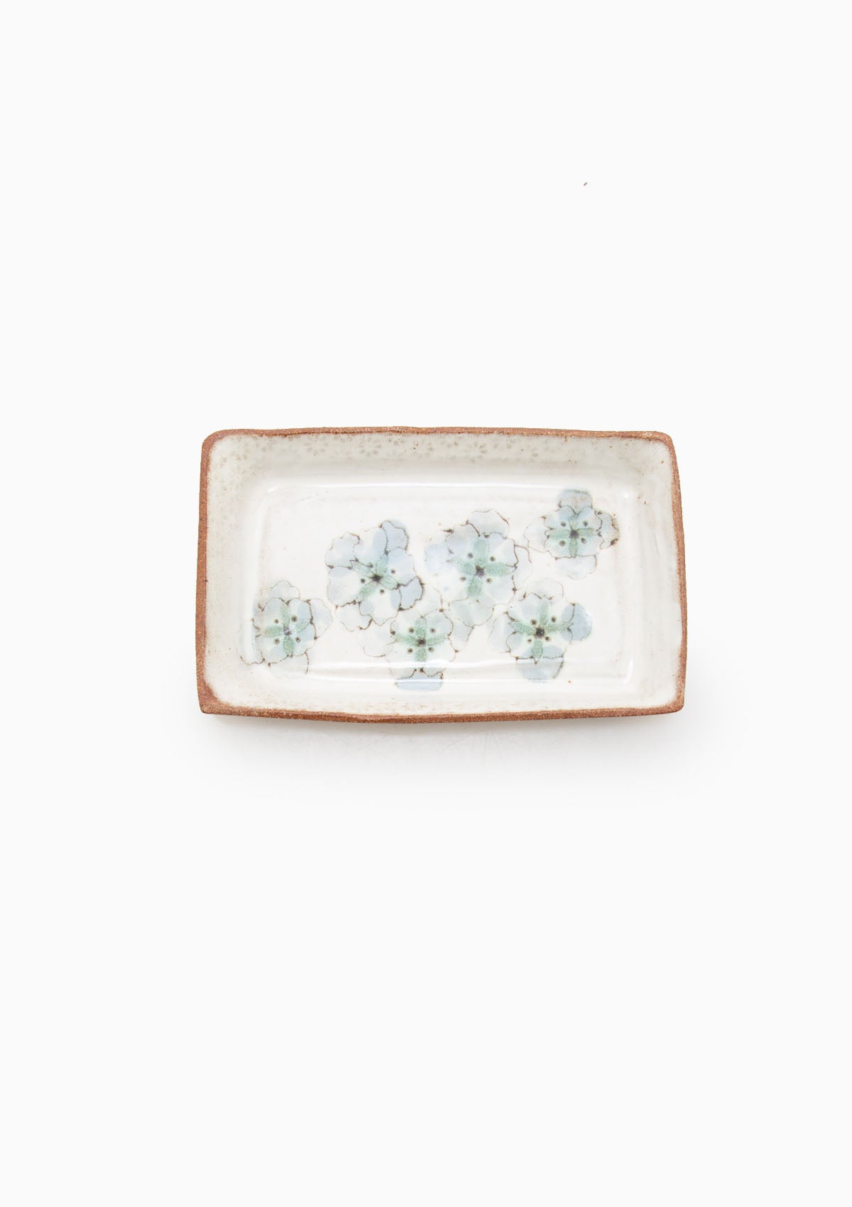 Small Rectangle Tray Wildflower Grey 7
