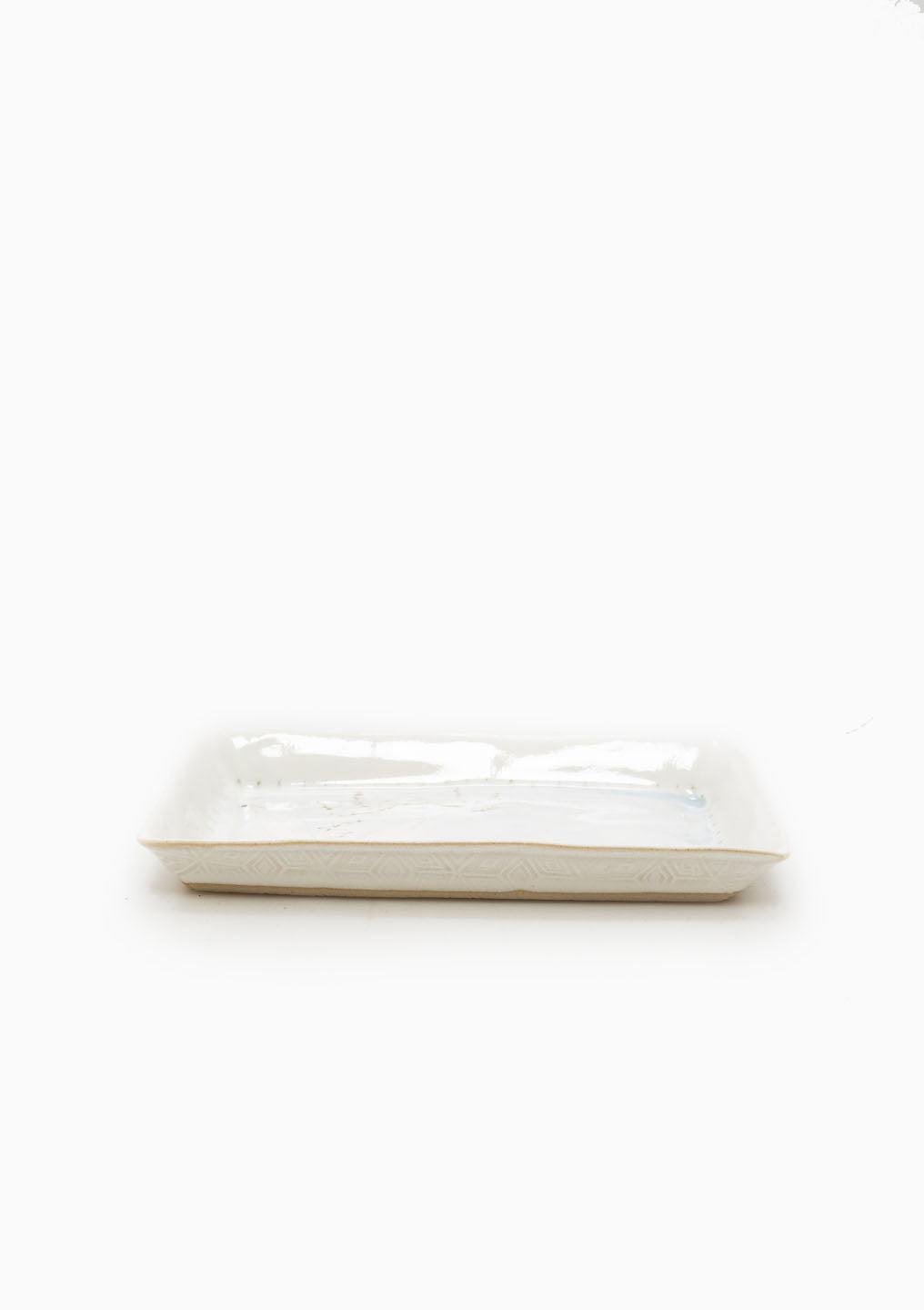 Small Rectangle Tray Wildflower Light Blue 2