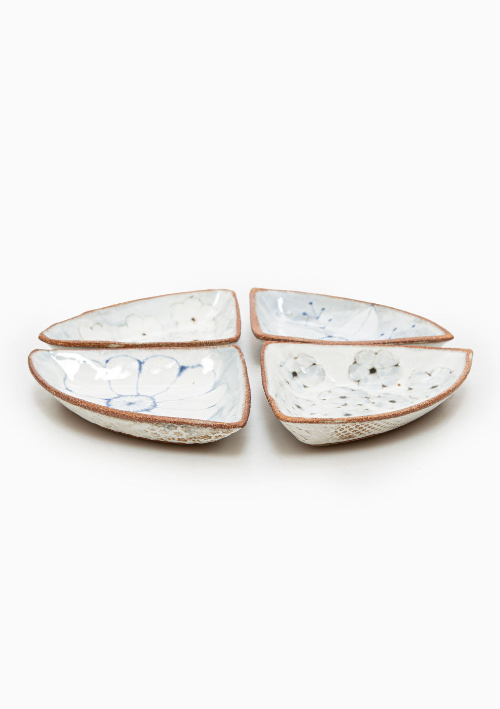 Trivets Set Of 4 Wildflower Blue/Grey 1