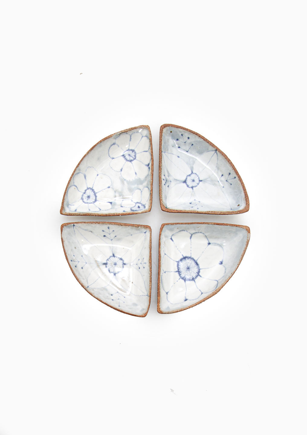 Trivets Set Of 4 Wildflower Blue/Grey 2
