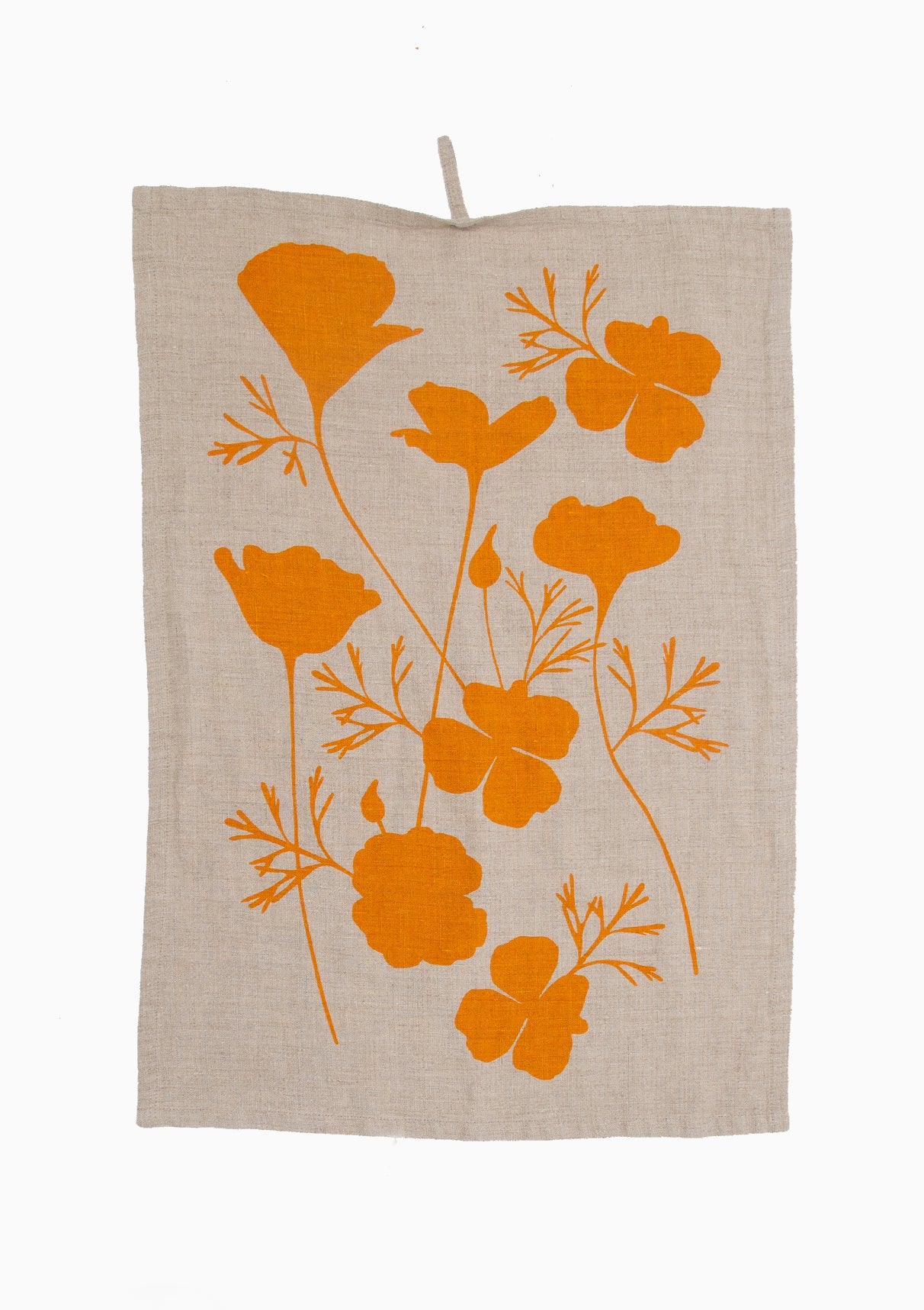 Poppy 100% Stone Washed Linen Tea Towel