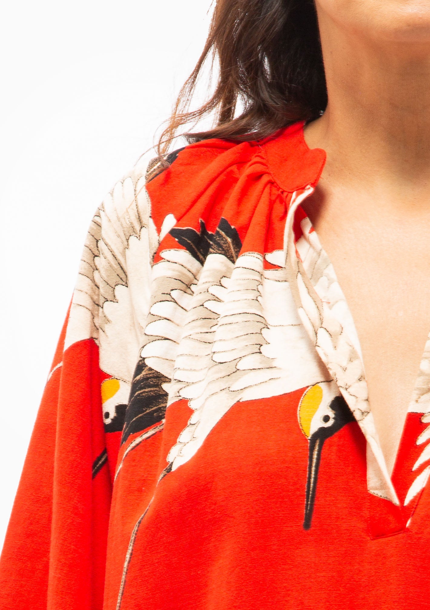 Stork Raglan Dress | Scarlet
