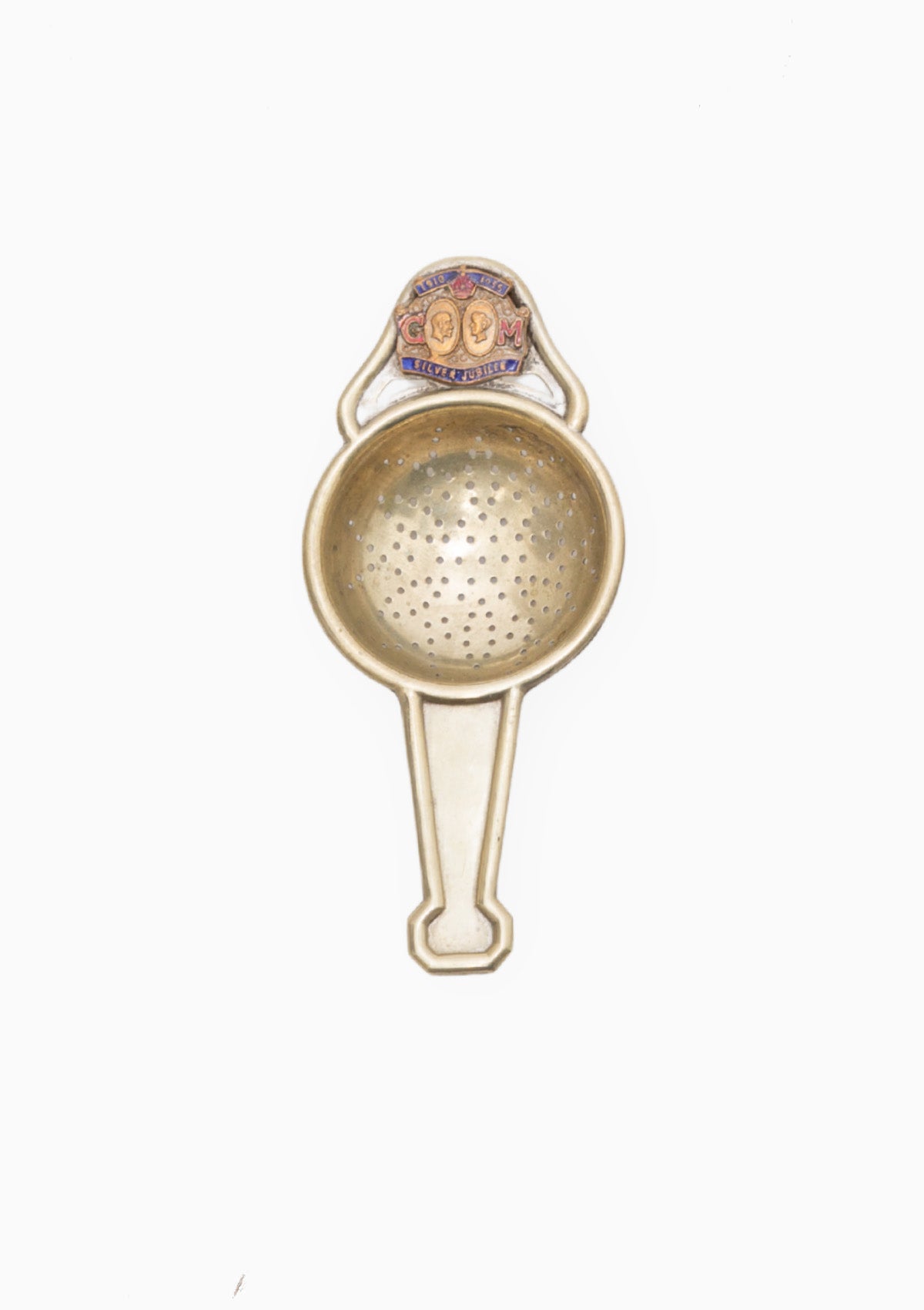 Antique Tea Strainer Silver Jubilee Edition