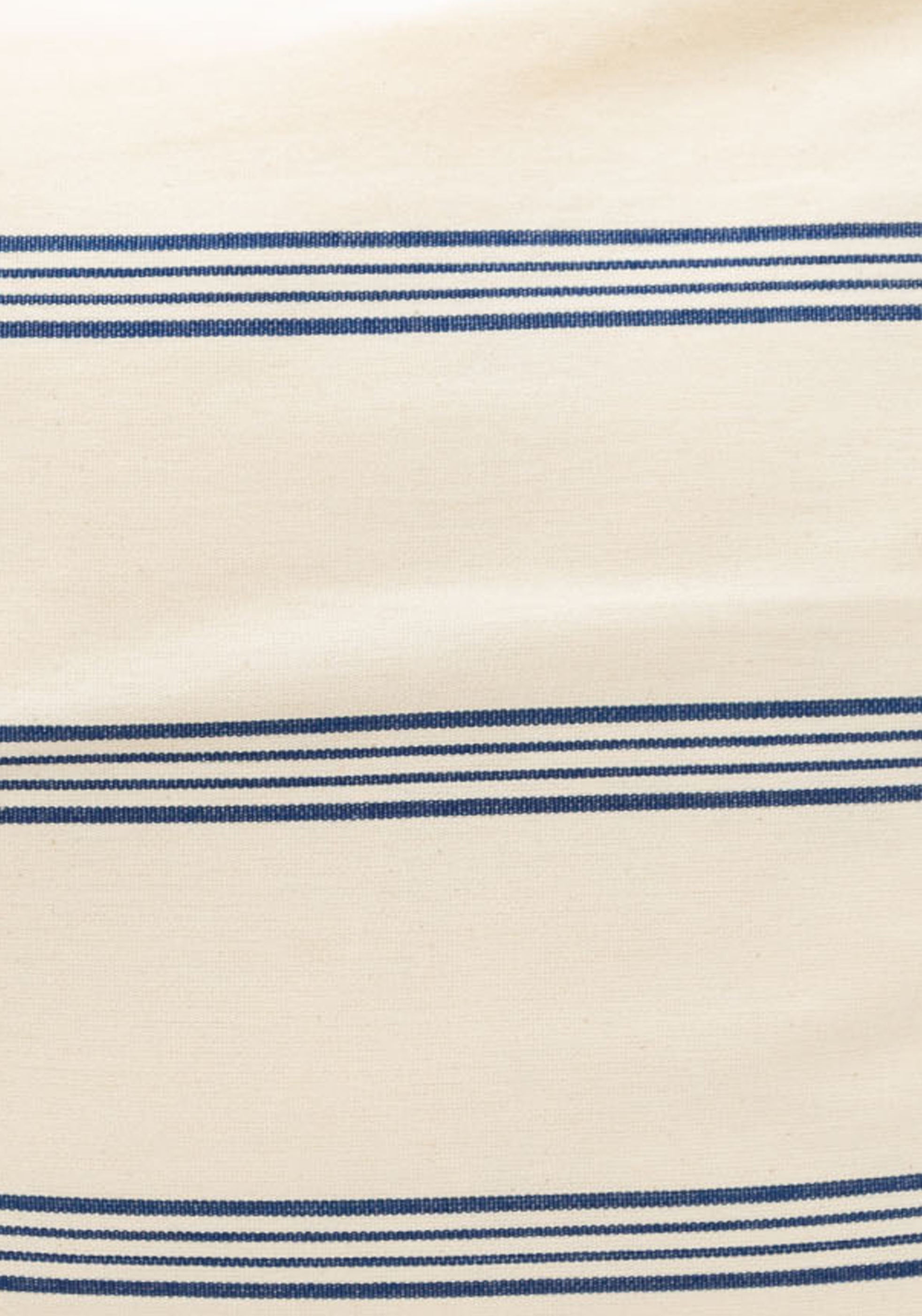 New Cushion, Navy/Ecru Thin Stripe | 16" x 16"