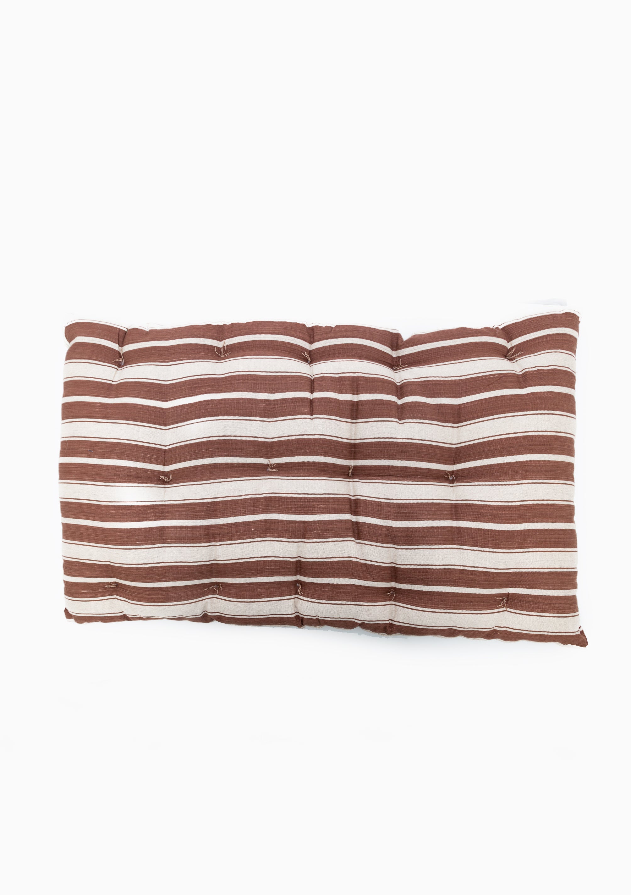 New Large Pet Bed, Chocolate Brown/Ecru | 24" x 42"