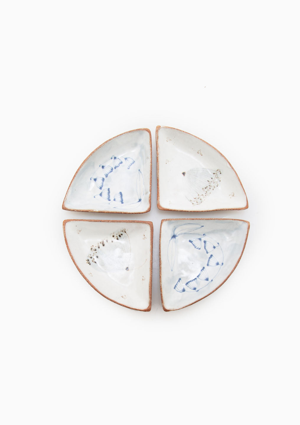 Trivets Set Of 4 Dandelion Wildflower Grey/Blue 1