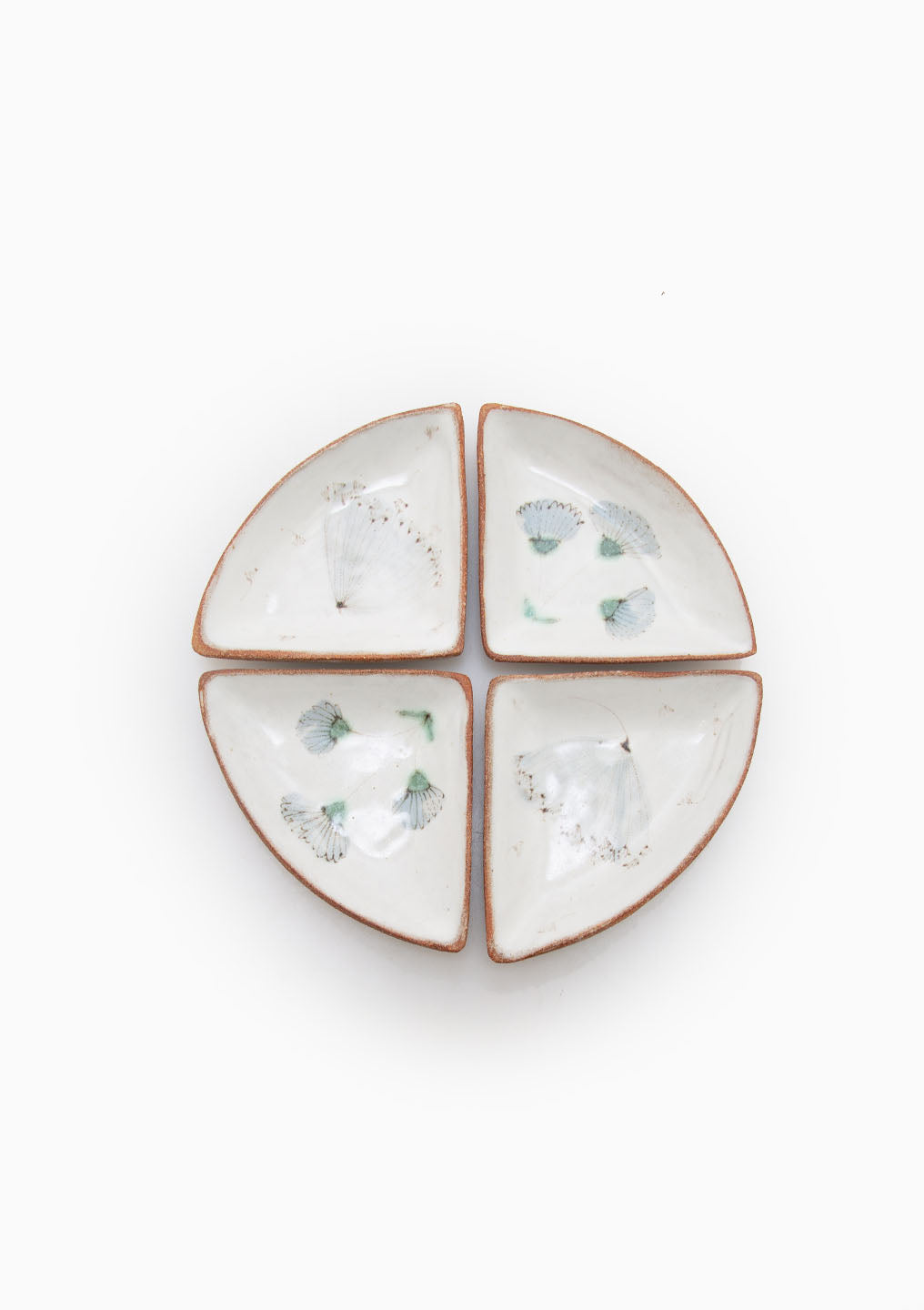 Trivets Set Of 4 Dandelion Wildflower Grey/Green 1