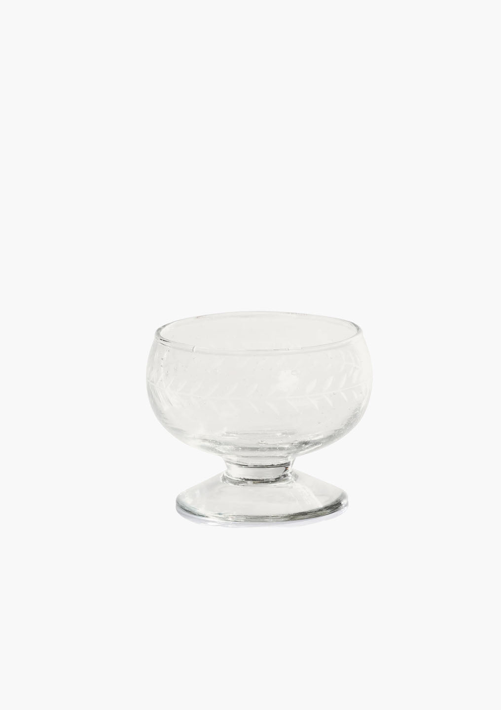 Tuscan Handmade Etched Glass Bowl | Small