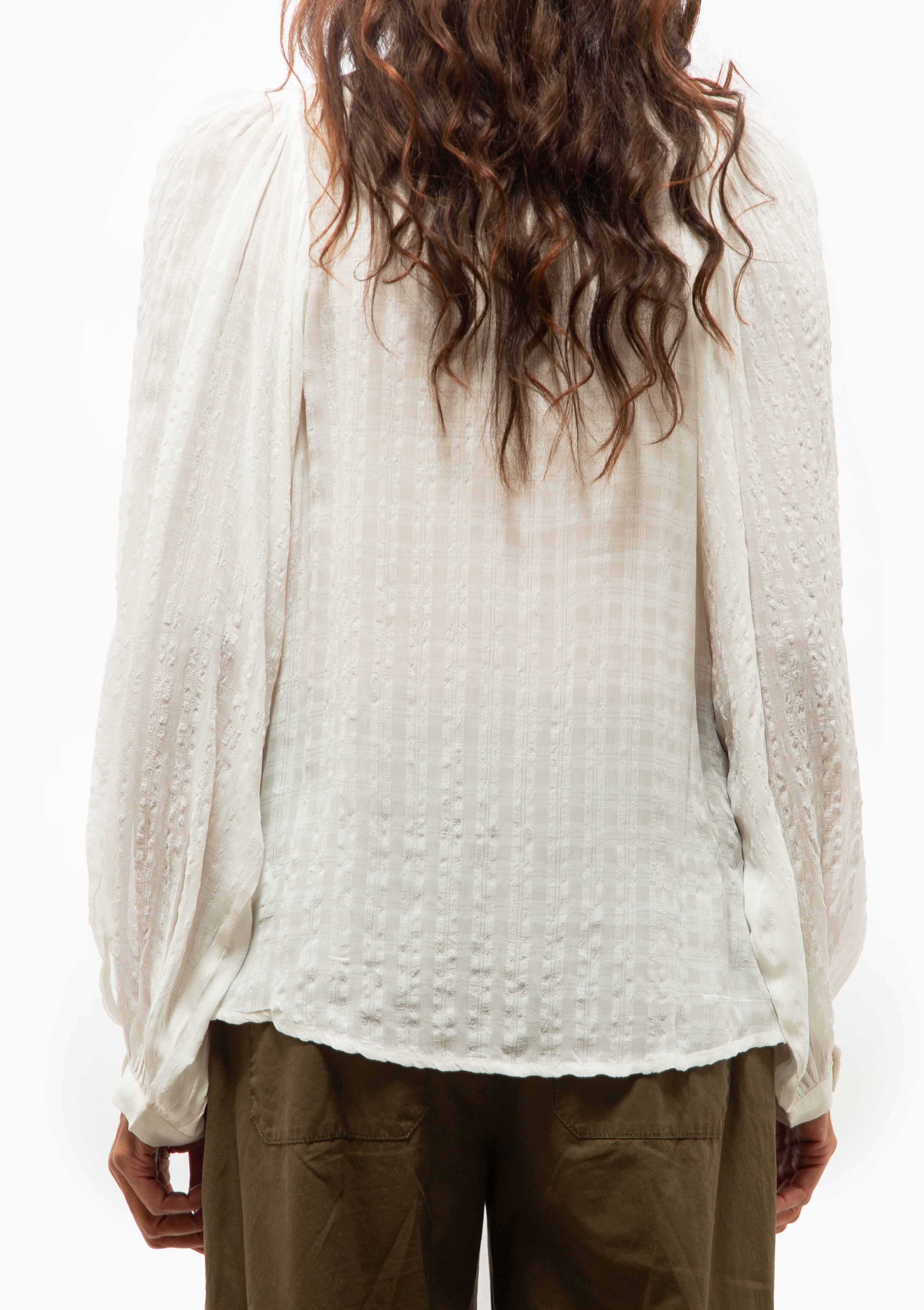 Haldo Embroidered Blouse | Ecru