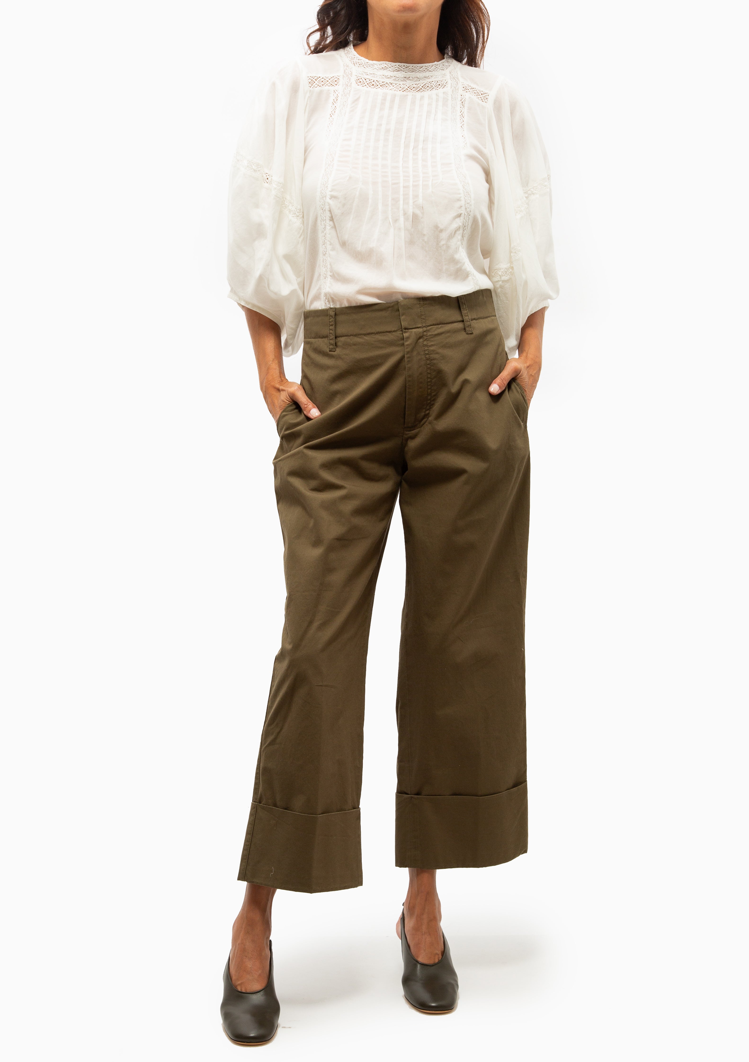 Hava Balloon-Sleeve Blouse | Blanc