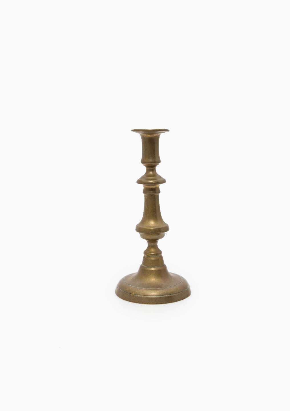 Vintage Brass Candlestick Single 2 | 9"