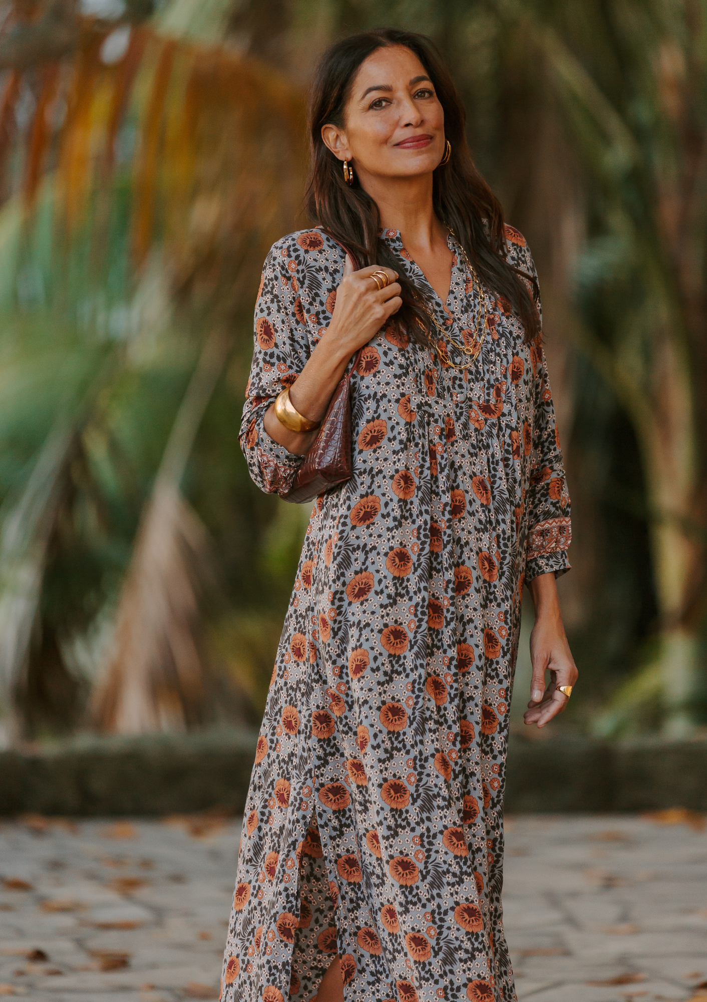 18kt Gold Vermeil PSTM Afghanistan Linked in Love Sahila Triple Chain | Gold