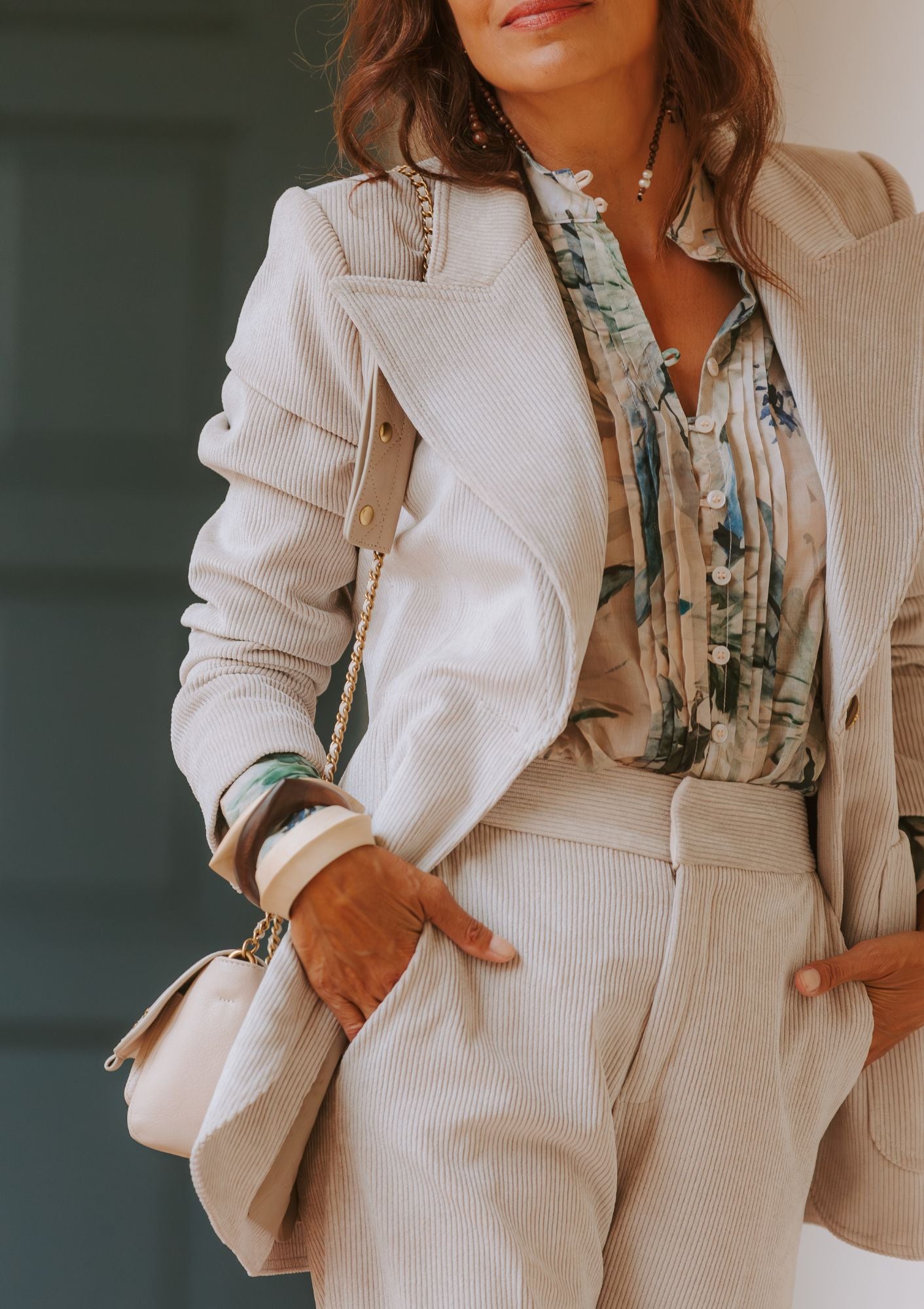 Patch Pocket Birkin Blazer | Birch Corduroy
