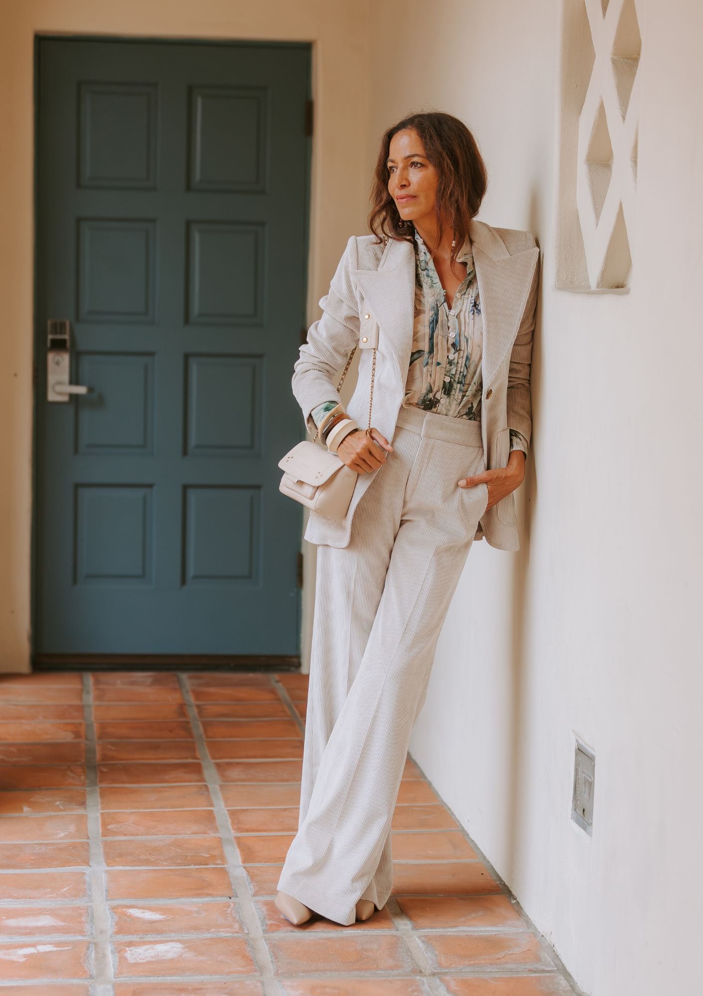 Wide Leg Trouser | Birch Corduroy