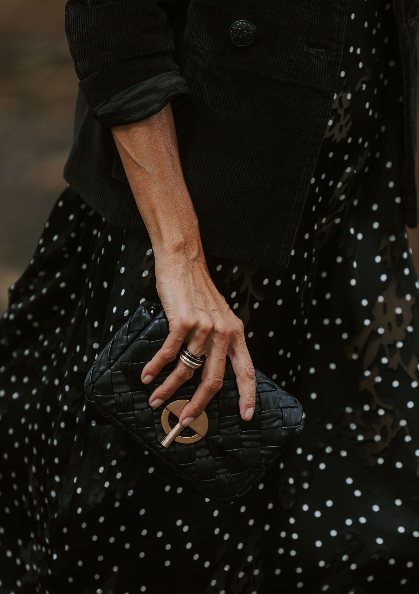 14K Classic Ring Stack | Black Onyx