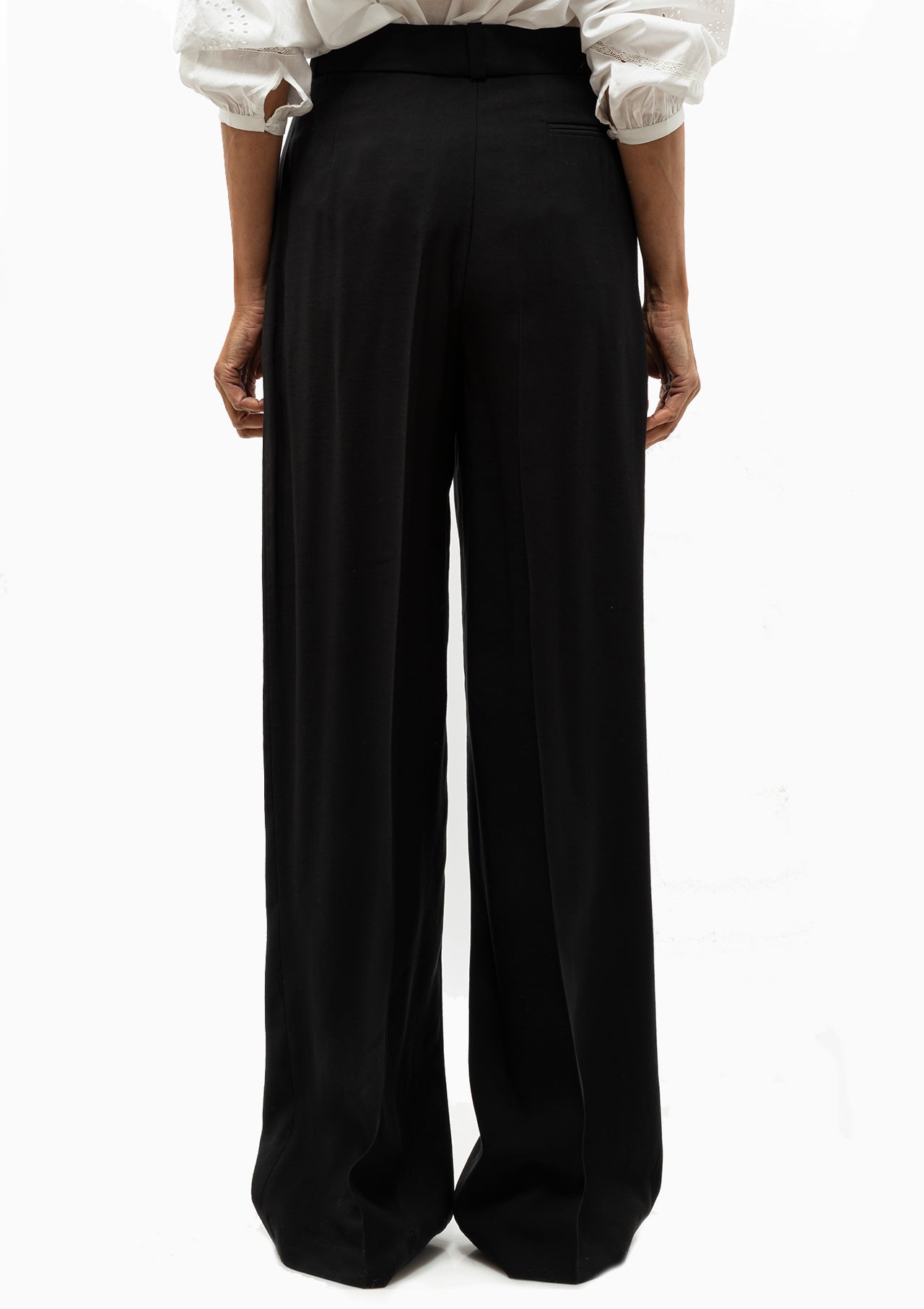 Bjorn Viscose Blend Trouser | Noir