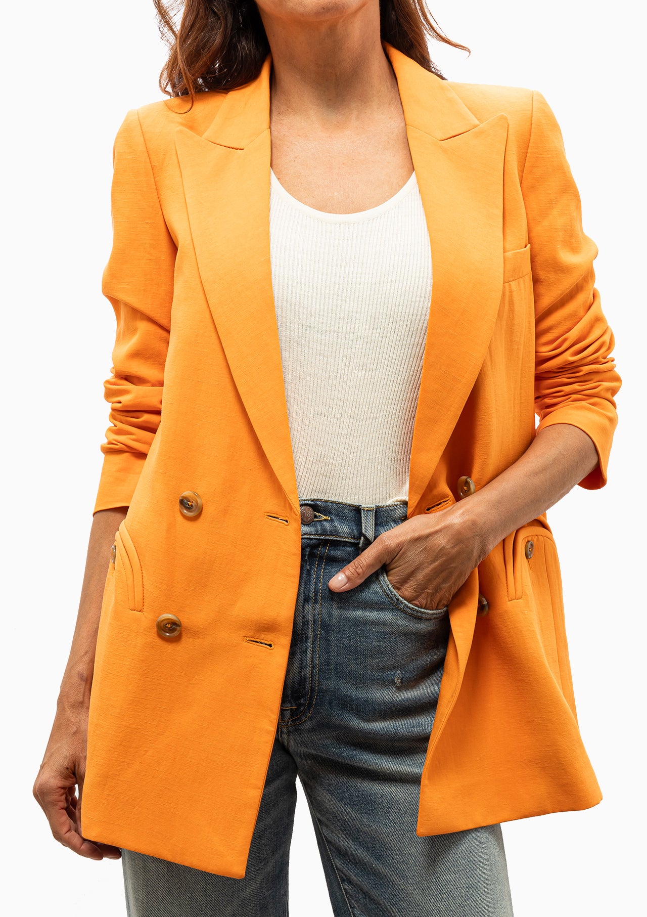 Everyday Blazer | Rox Star Tangerine