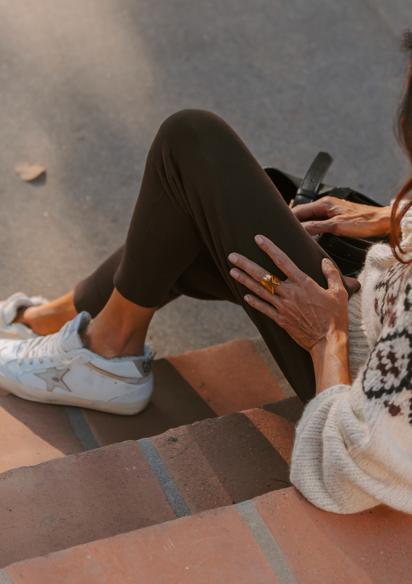 Mid Star Sneaker Leather Shearling Lining | White/Beige