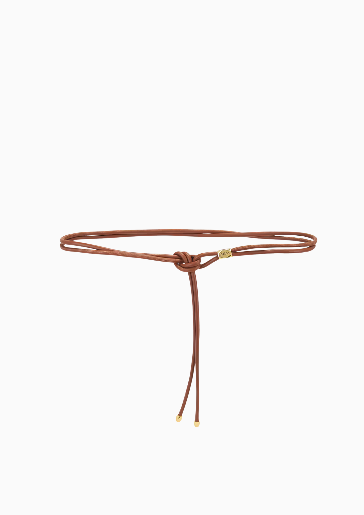 Silvia Belt | Cognac/Gold
