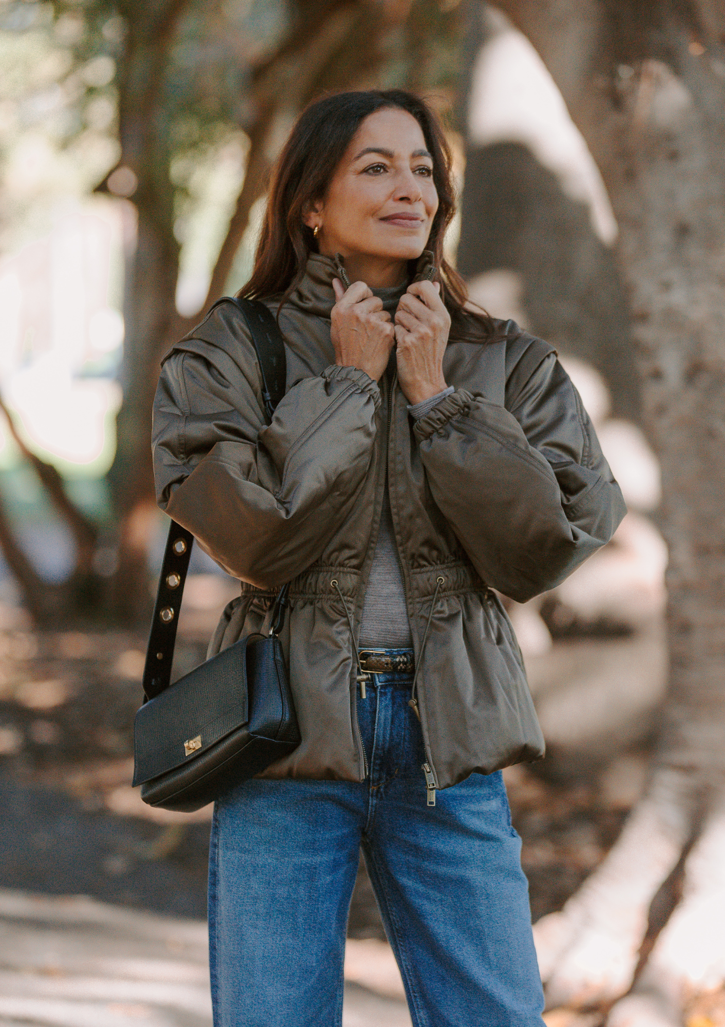 Mortimer Eyelet Crossbody | Crosshatch Black