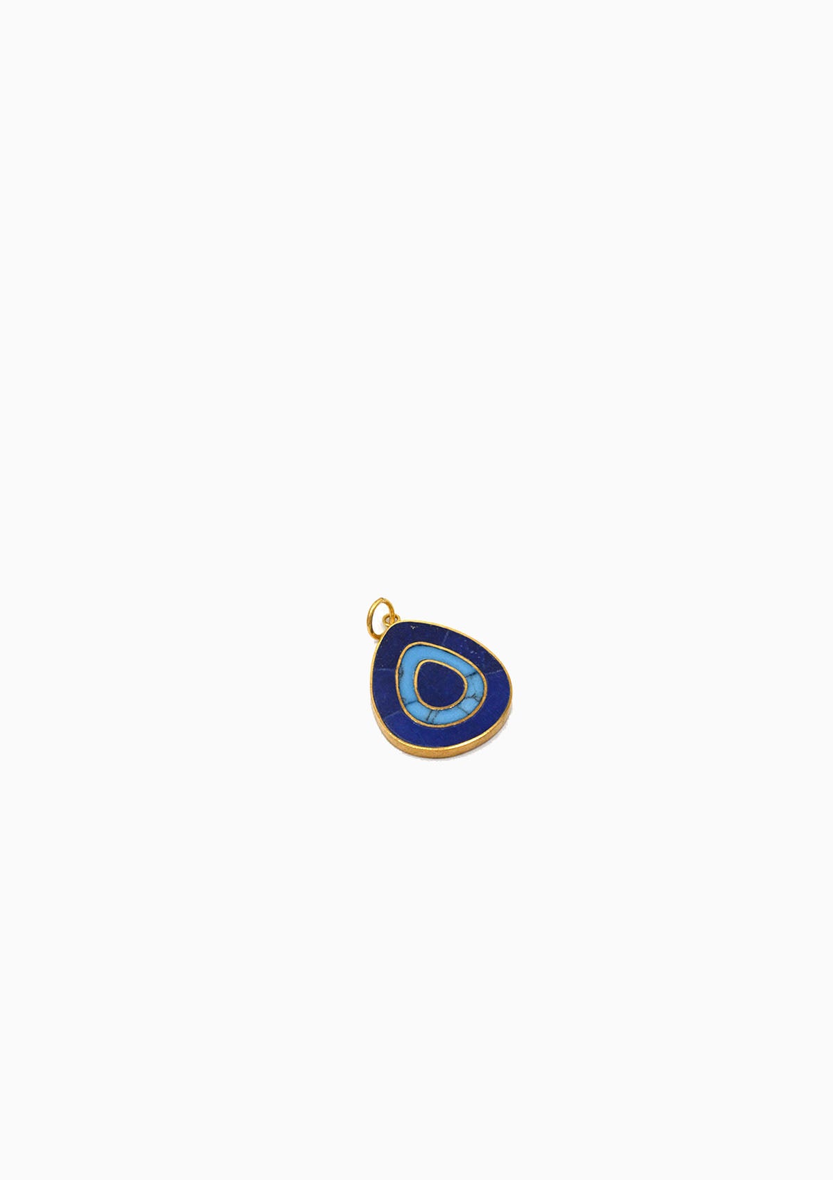18kt Gold Vermeil PSTM Afghanistan Lajward Nemar Pendant