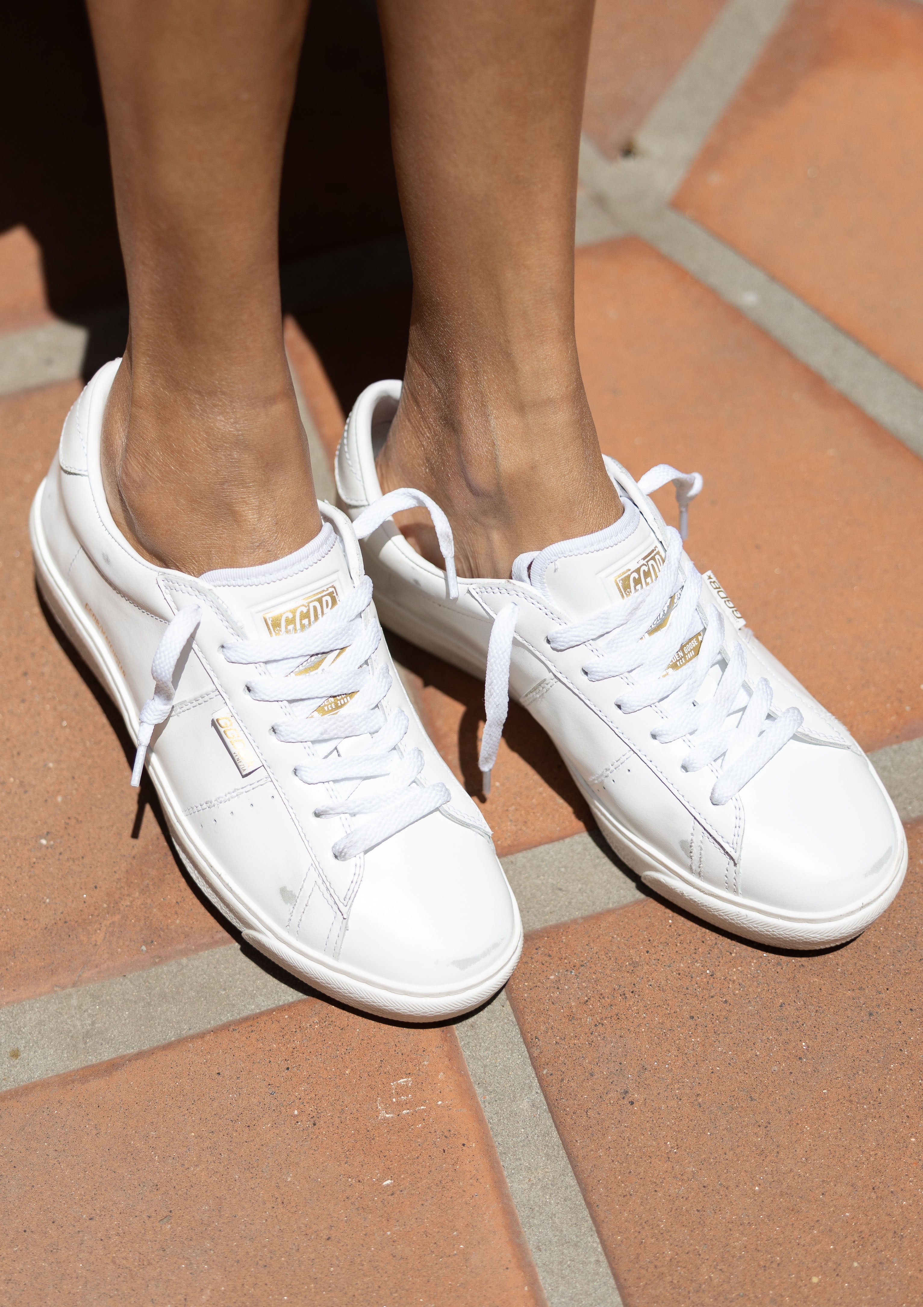 Matchstar Sneaker Shiny Leather | Optic White
