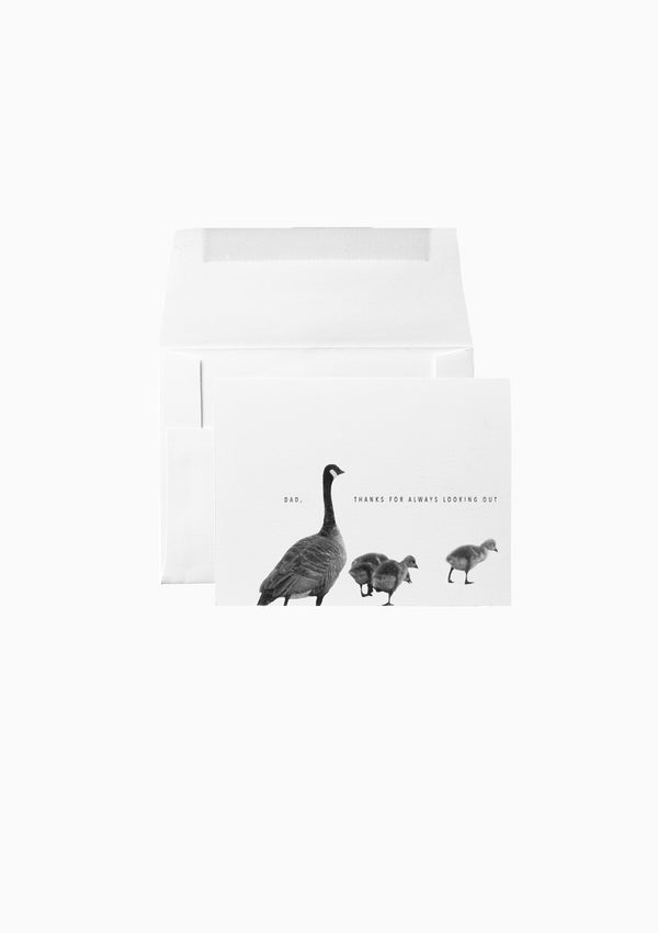 Geese Dad, Thanks For Always Looking Out Greeting Card