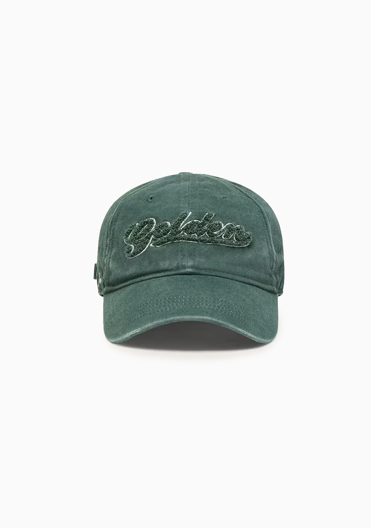 Golden Embroidered Logo Baseball Cap | Pine Green