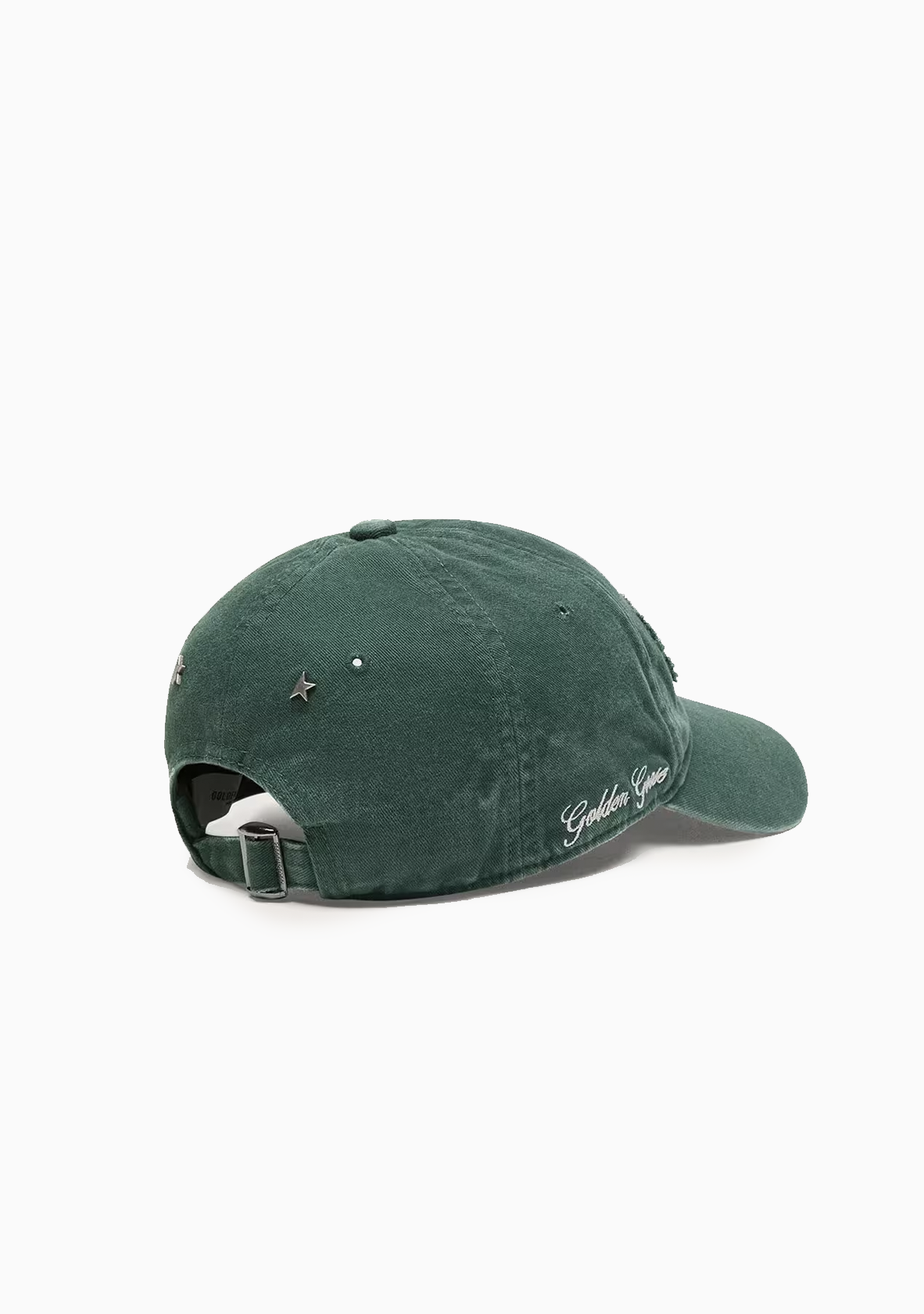 Golden Embroidered Logo Baseball Cap | Pine Green