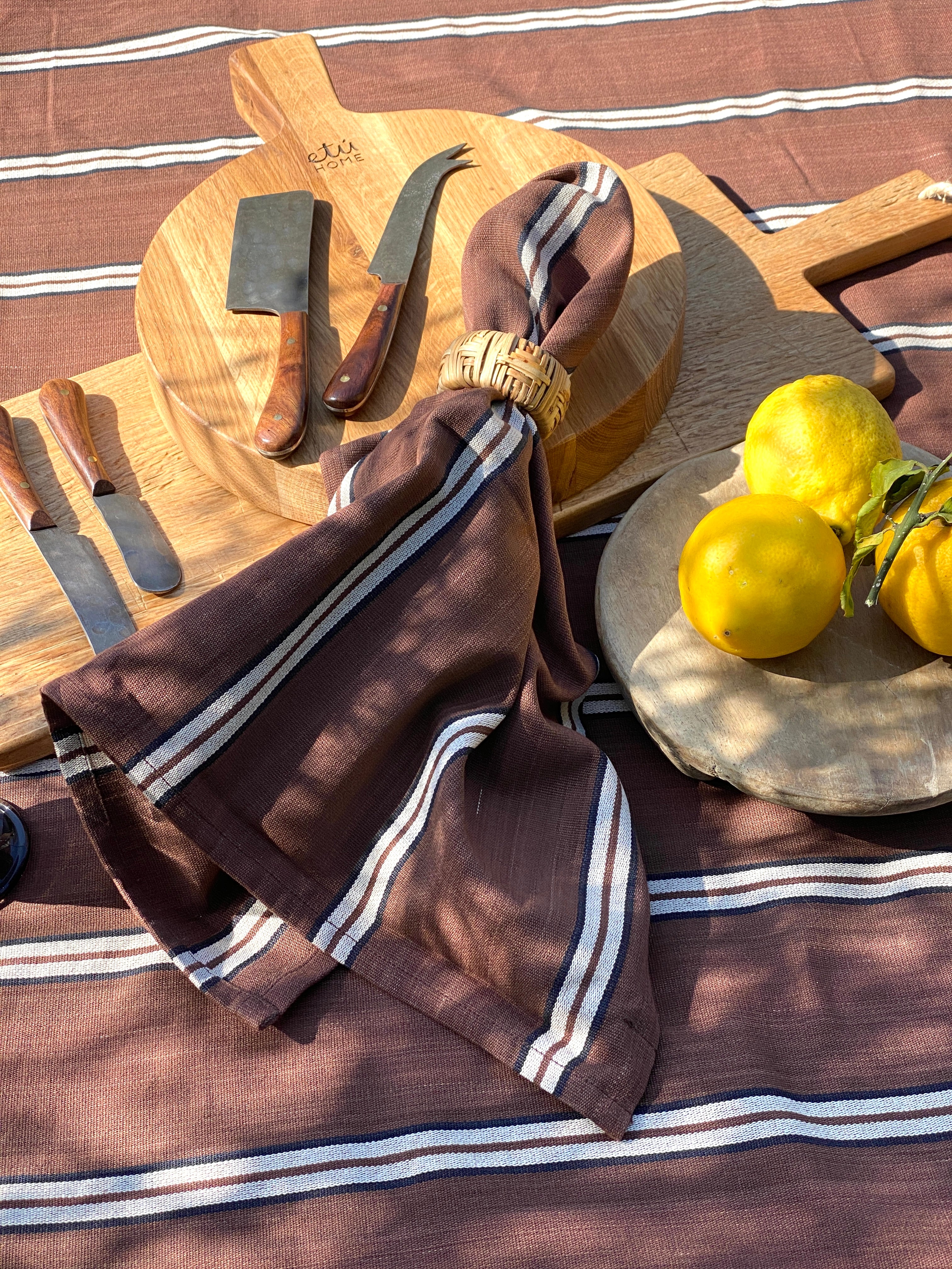 Table Cloth Rectangular Maxi | Safari Stripe, 71" x 119"