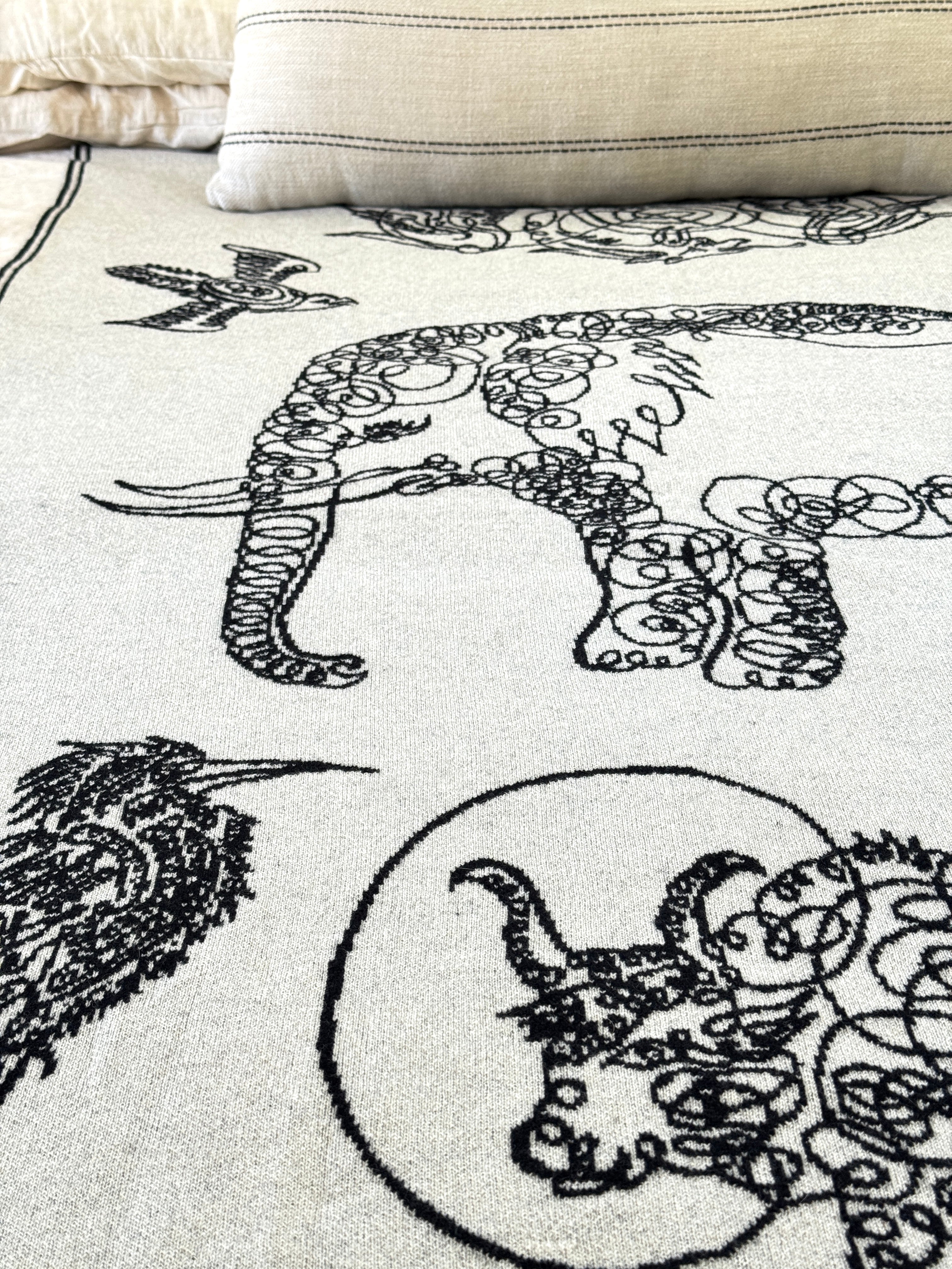 Elephant & Friends Throw | 51"x71"