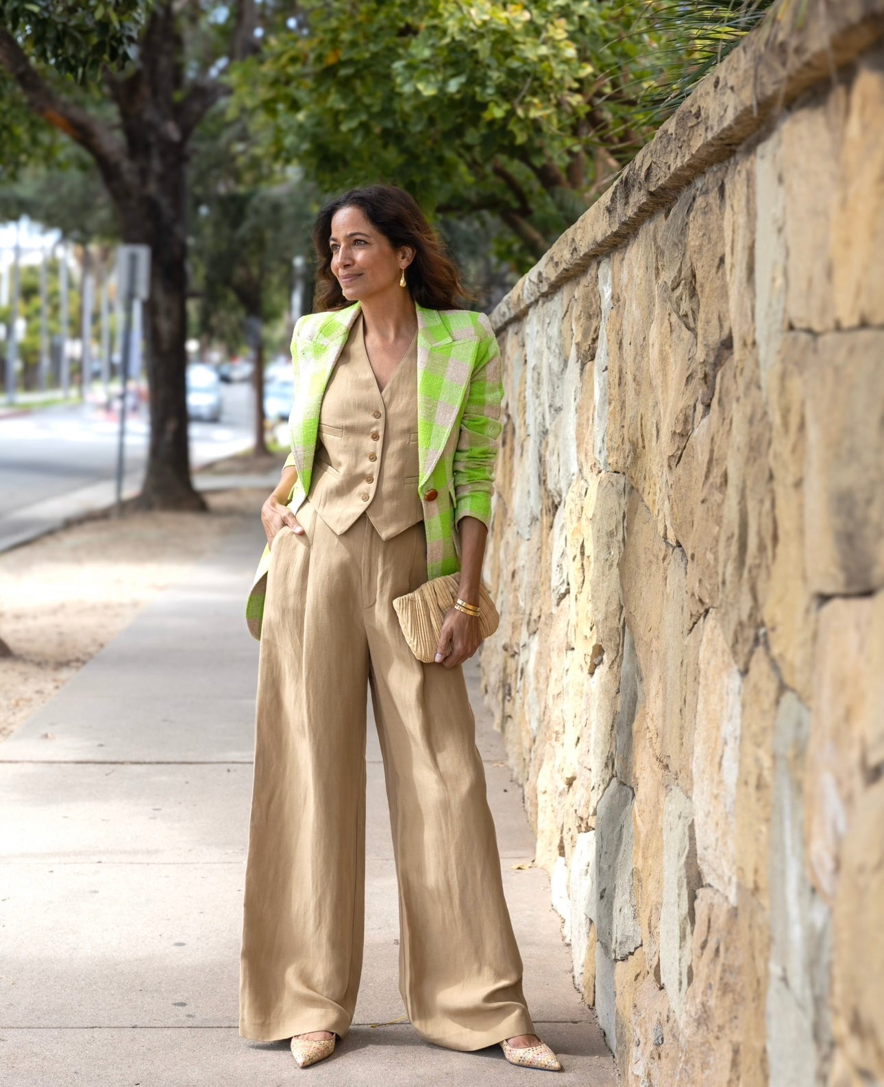 Cropped Vest | Khaki