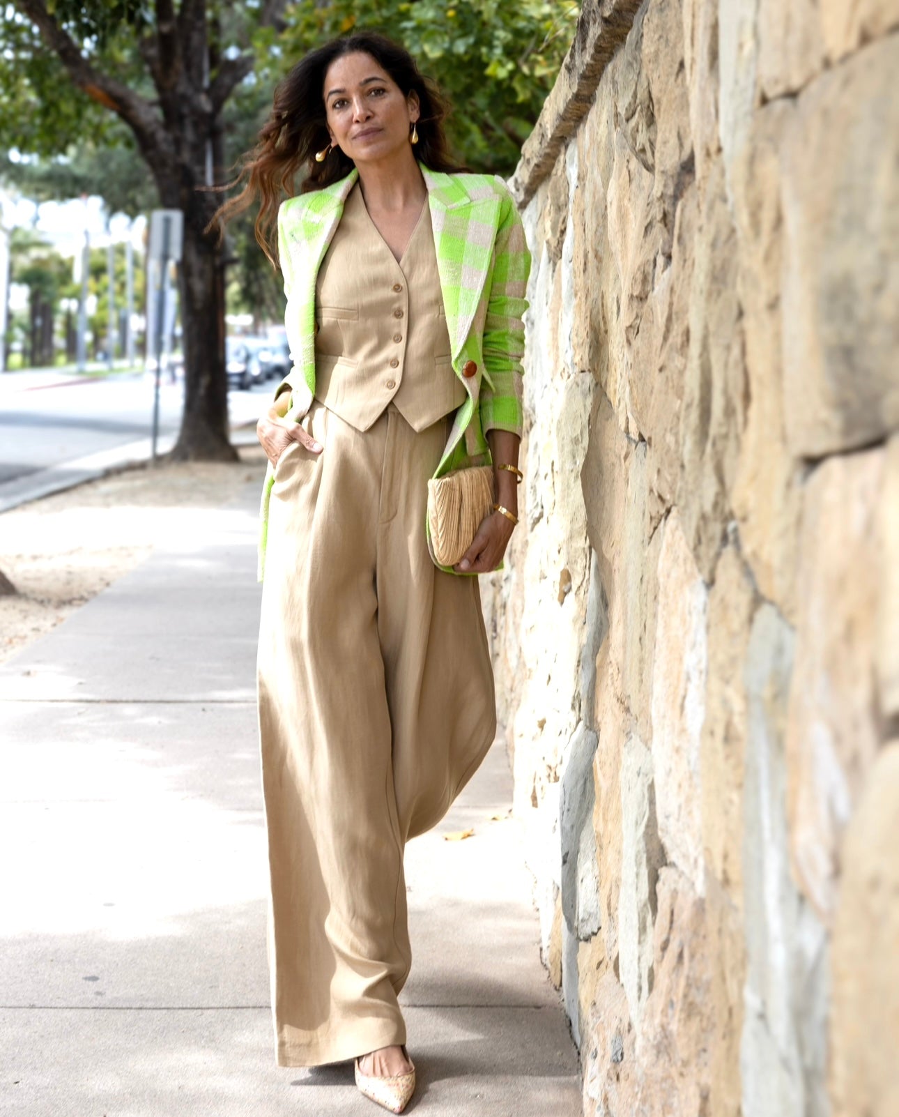 Cropped Vest | Khaki