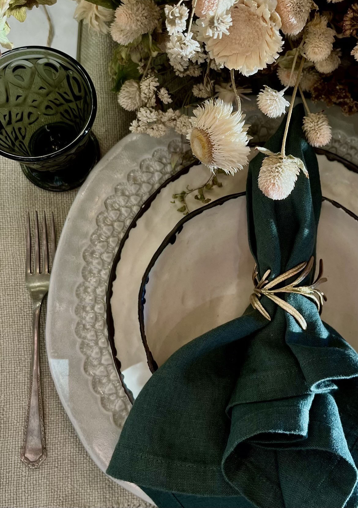 Rosemary Napkin Rings | Brass, Set Of 4