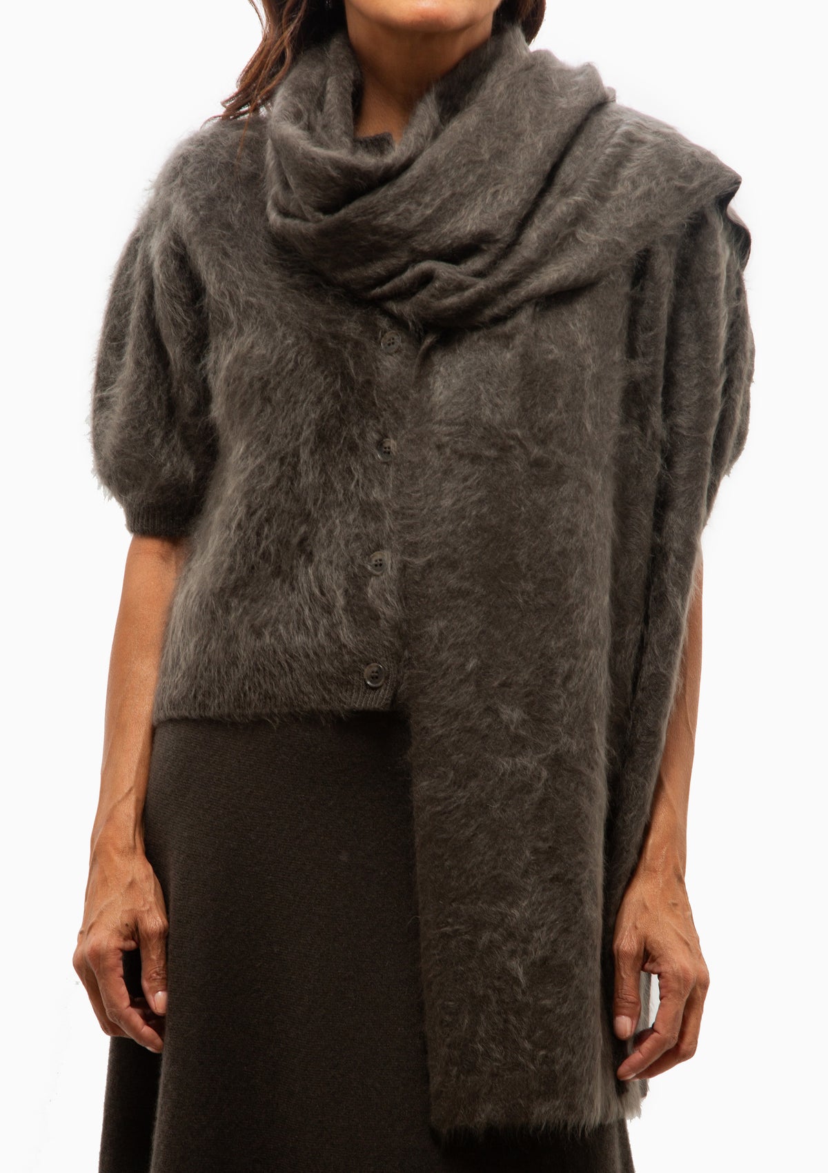 Brushed Scarf | Dark Fern Brushed