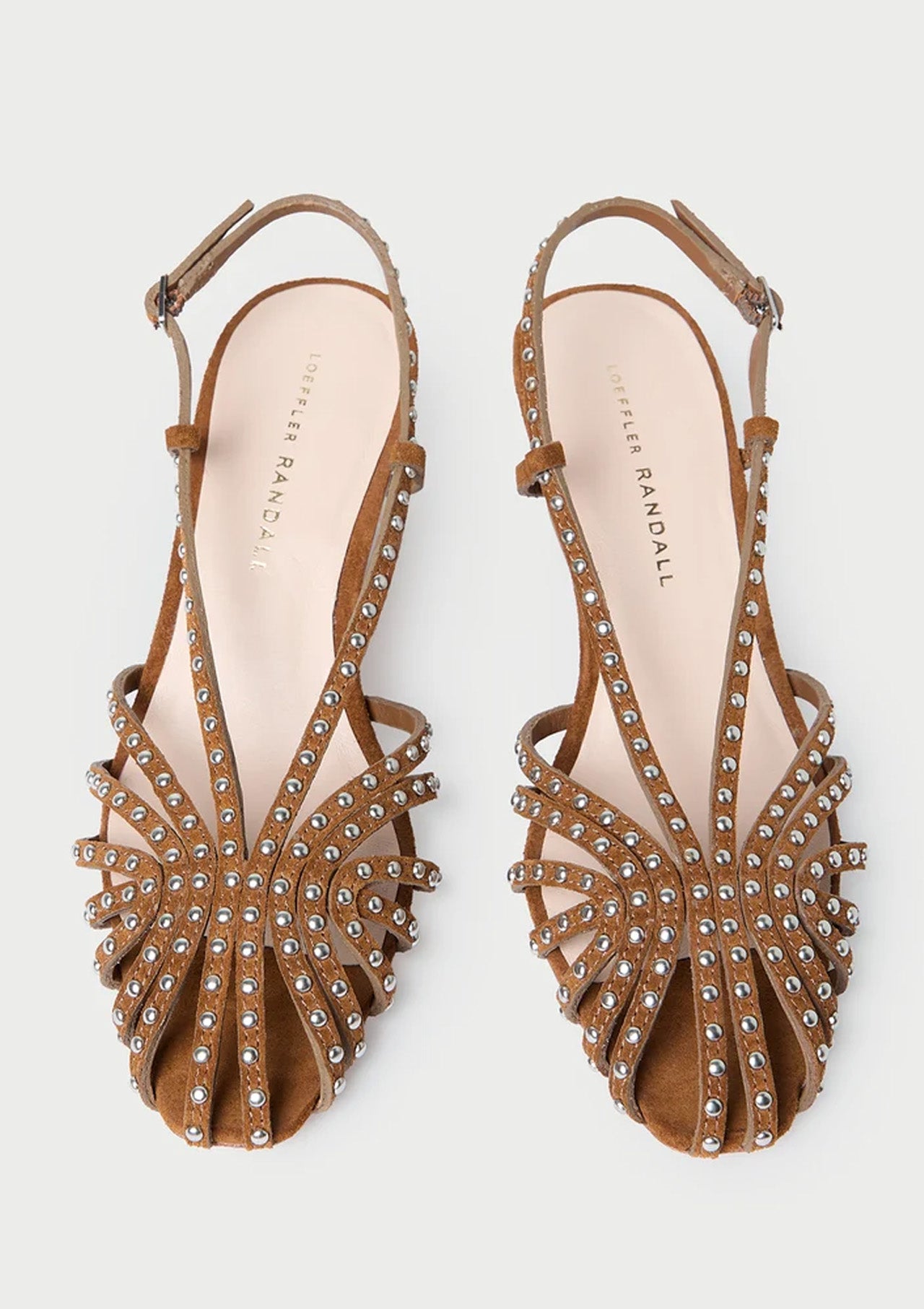 Priscilla Heeled Sandal | Cacao/Silver Suede
