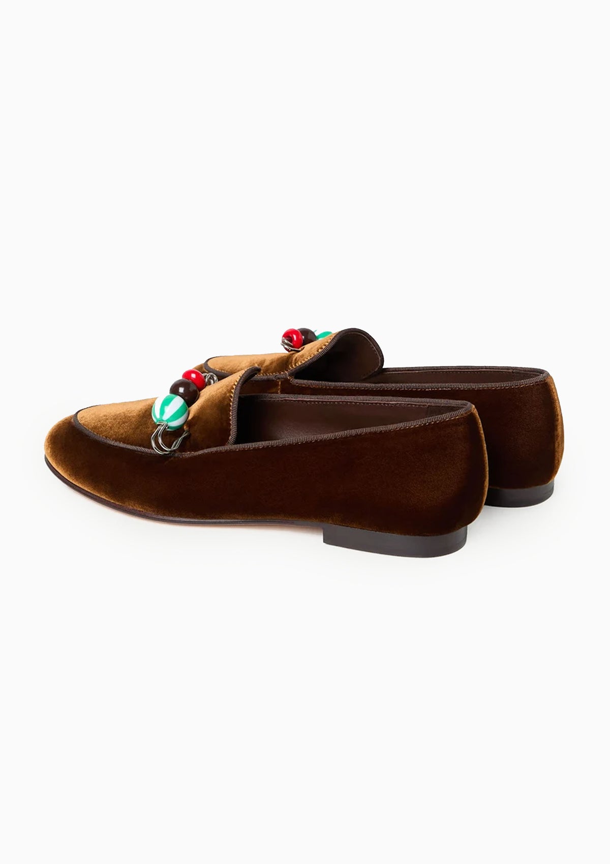 Vale Velvet Loafer | Dark Brown